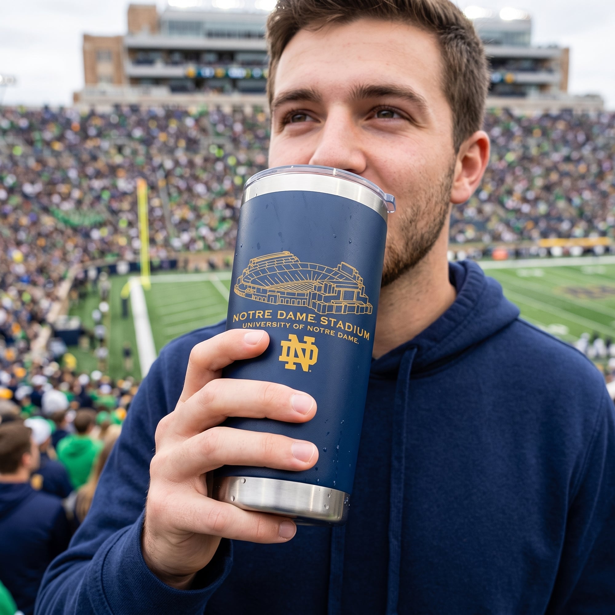 Gobelet isotherme de stade Notre Dame Fighting Irish de 65 cl