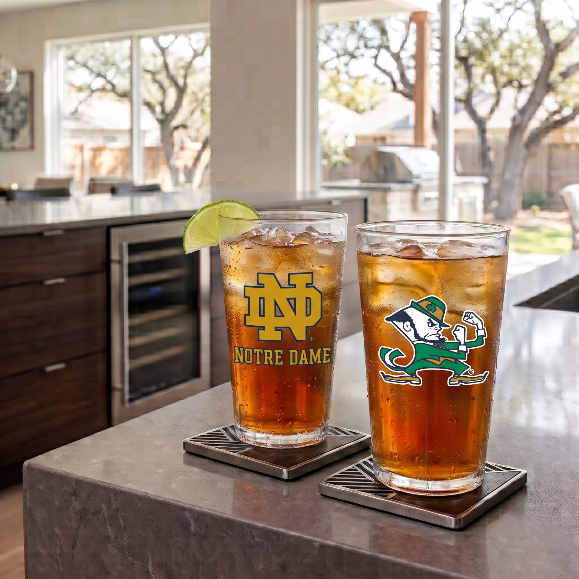 Ensemble de deux gobelets isothermes Notre Dame Fighting Irish de 710 ml (24 oz) en Tritan