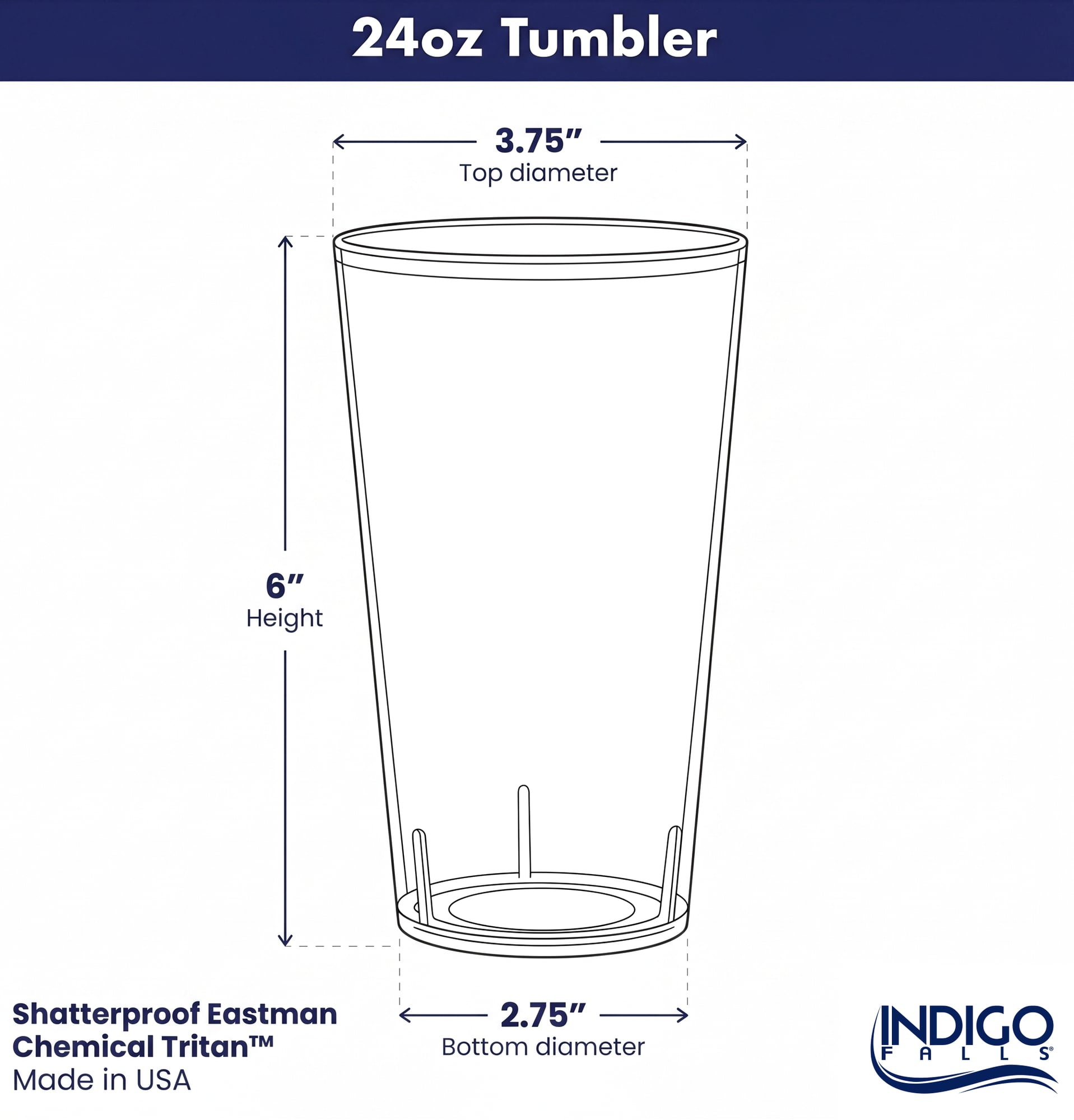 Ensemble de deux gobelets isothermes Notre Dame Fighting Irish de 710 ml (24 oz) en Tritan