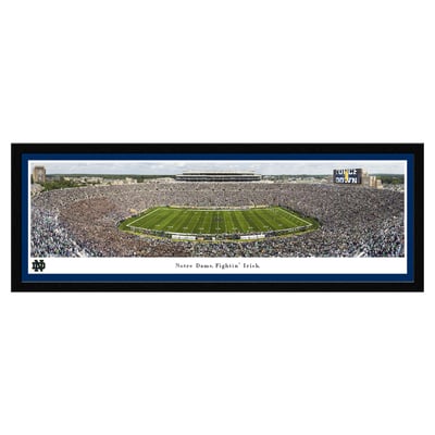 Notre Dame Fighting Irish 42" x 15.5" Single-Mat Select Framed Print