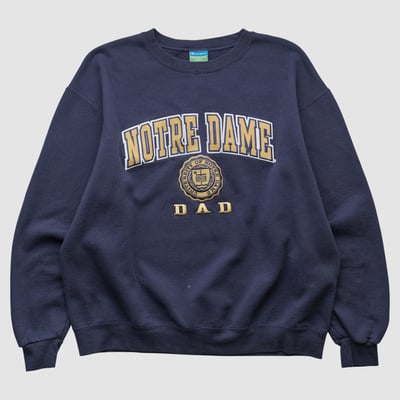 Notre Dame Fighting Irish Champion 2010s Pullover Sweatshirt - Navy - M by Fanatics Real Vintage