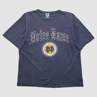 Notre Dame Fighting Irish Champion 90s T-shirt - Navy - M by Fanatics Real Vintage