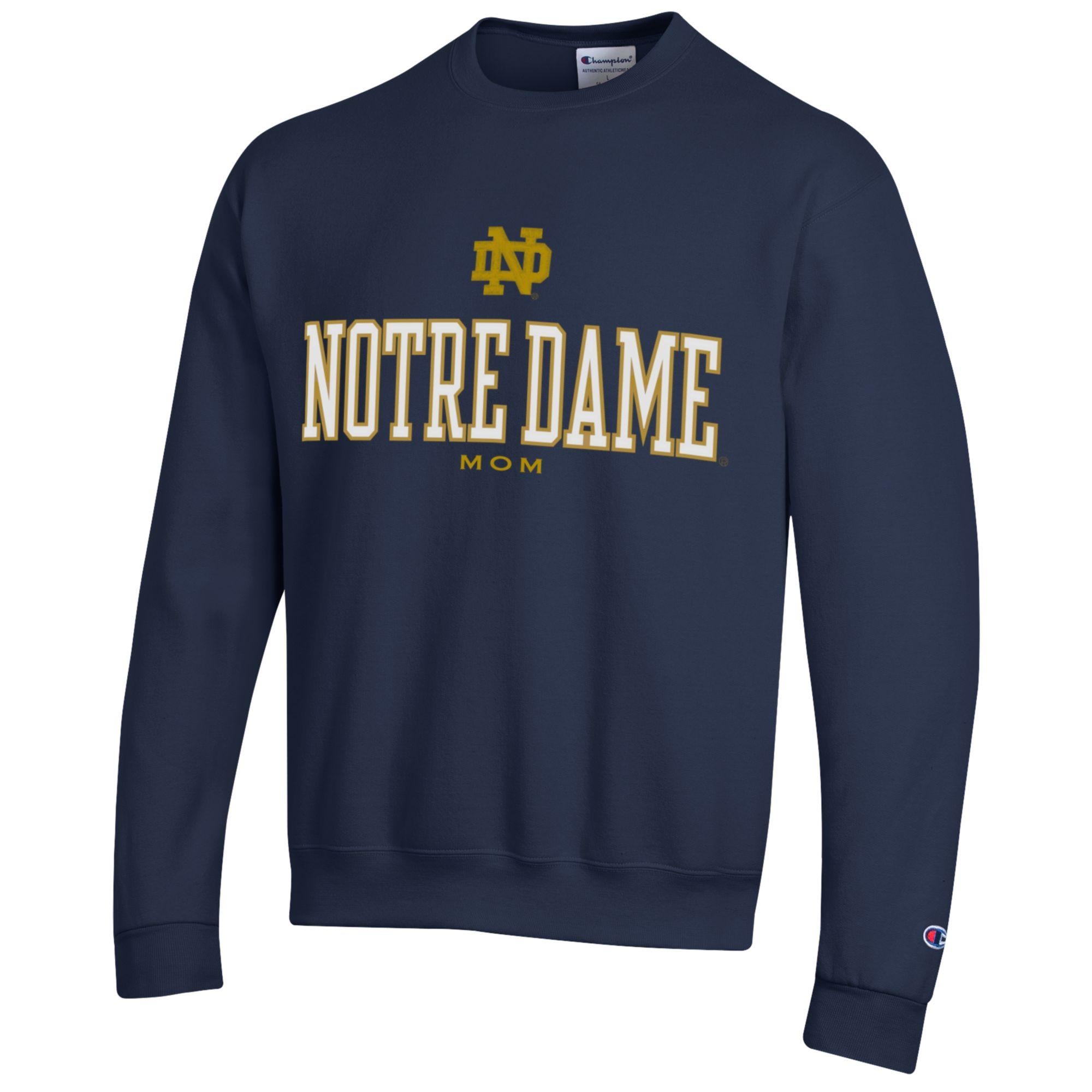 Notre Dame Fighting Irish Champion Mom Crewneck Sweatshirt