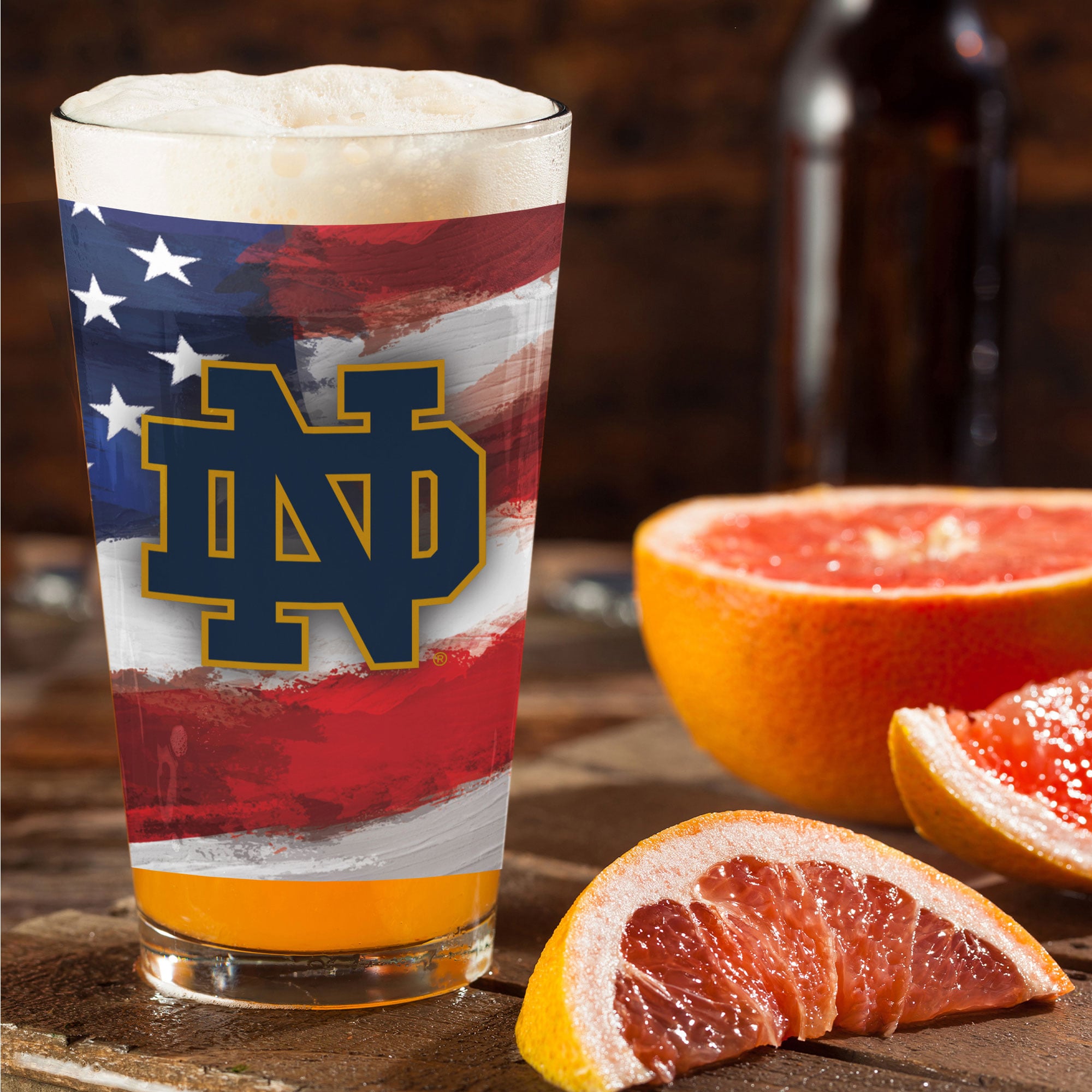 Notre Dame Fighting Irish  Two-Pack 16oz. Americana Pint Glass Set