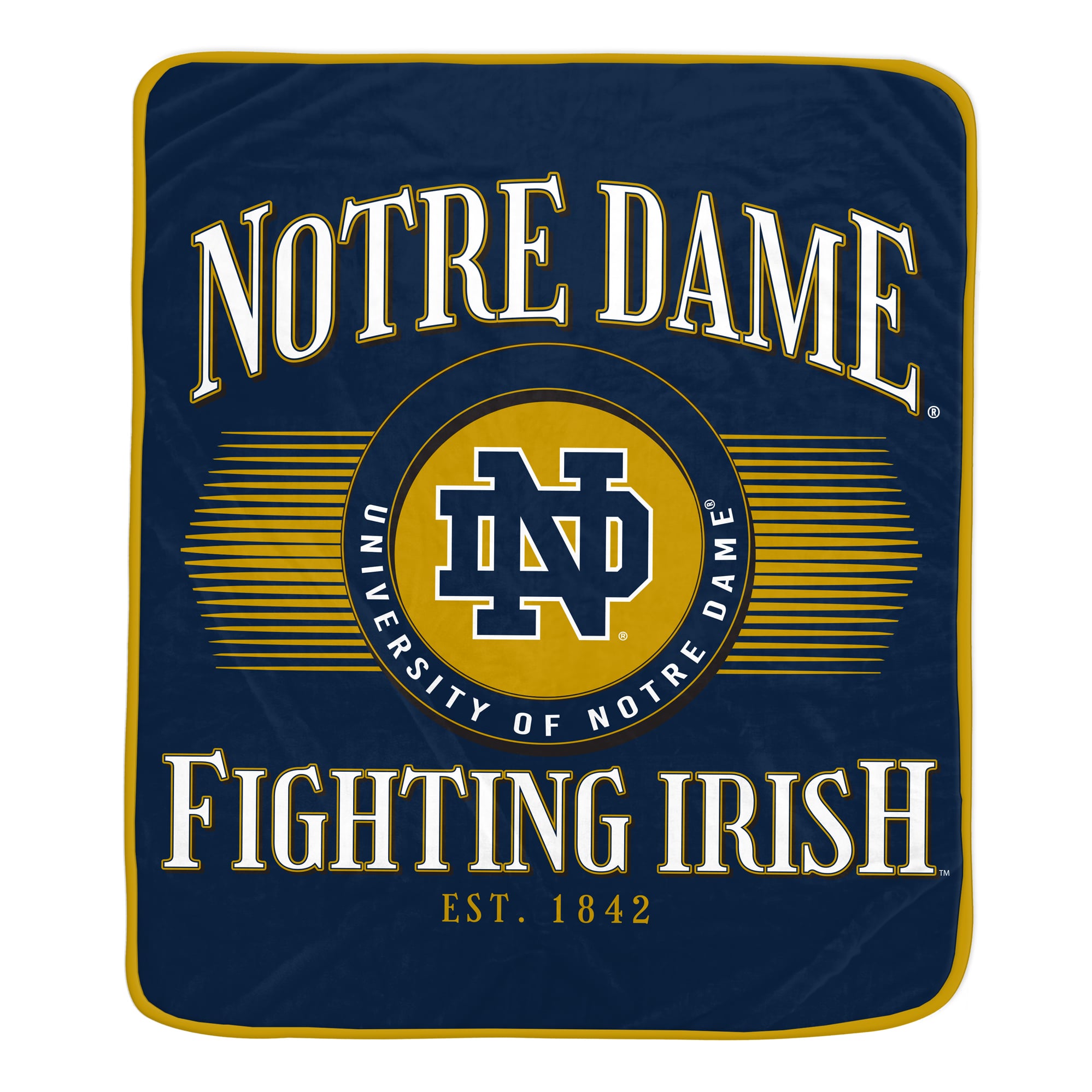 Couverture Pegasus Notre Dame Fighting Irish Spotlight Arch 60" x 70" ultra douce