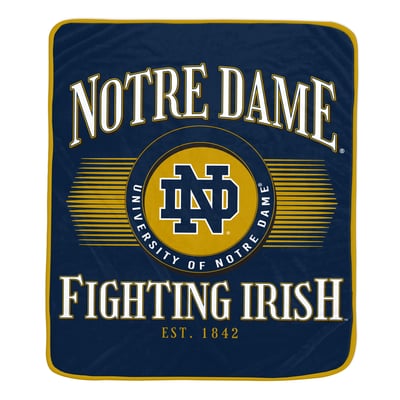 Notre Dame Fighting Irish Pegasus Spotlight Arch 60" x 70" Ultra Soft Throw Blanket