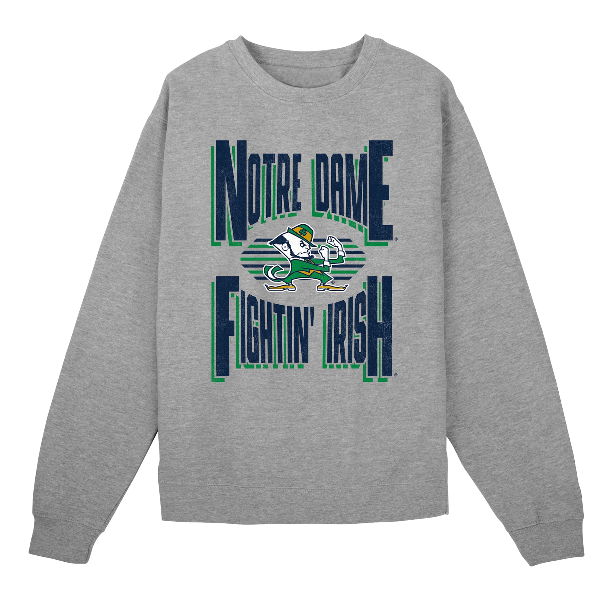 Sweat-shirt gris Outerstuff Notre Dame Fighting Irish Jet Stream pour enfants d'âge préscolaire