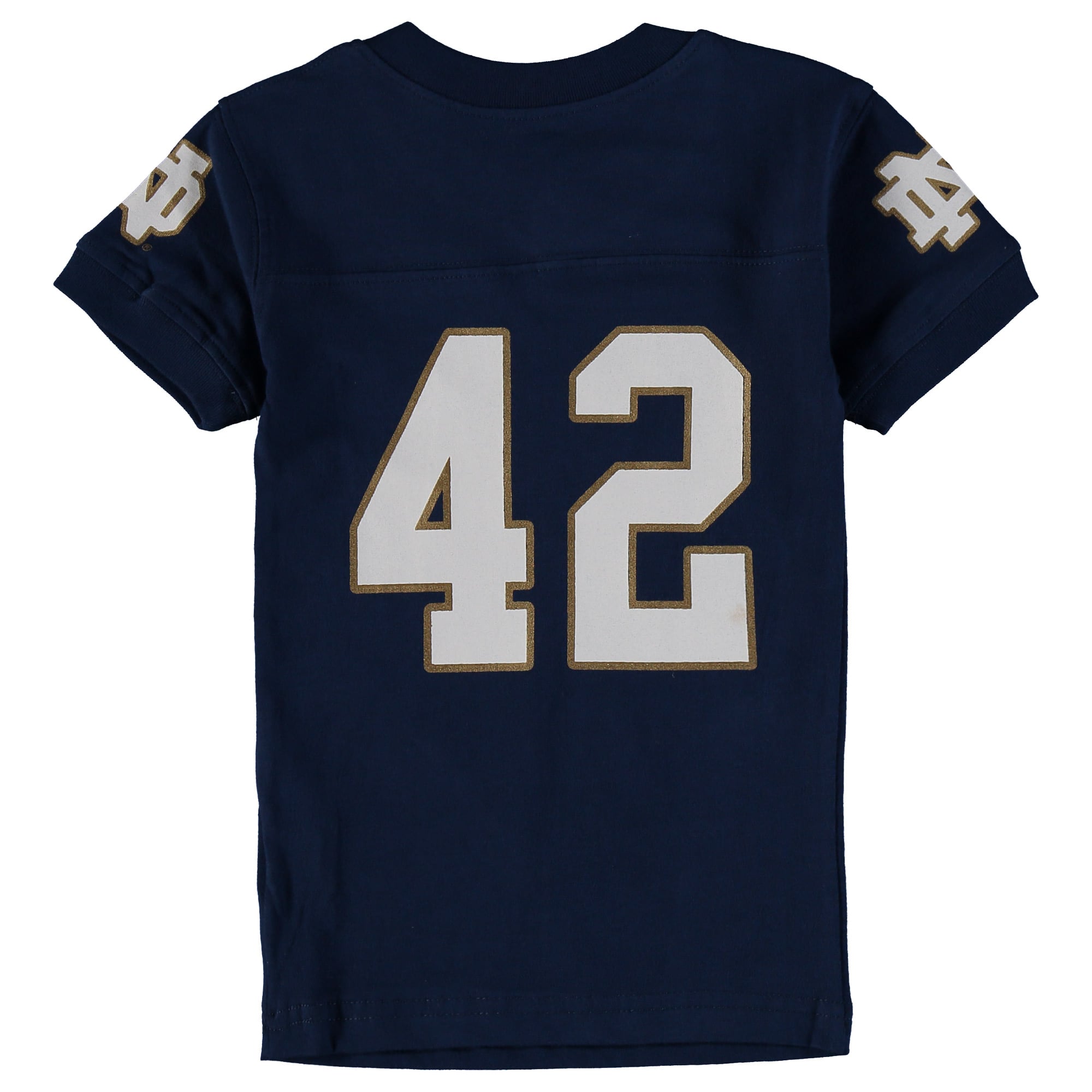 Ensemble pyjama à col en V Wes & Willy Navy Notre Dame Fighting Irish pour enfants d'âge préscolaire