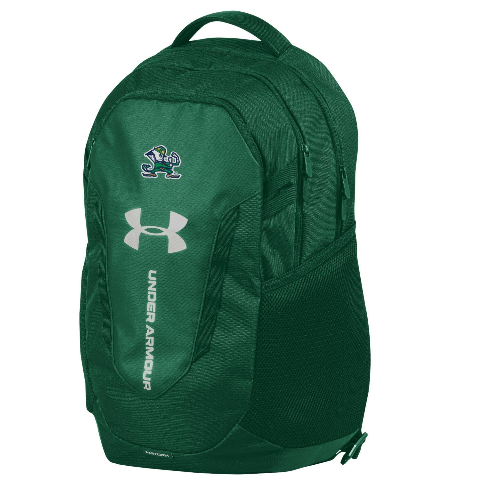 Sac à dos Under Armour vert Notre Dame Fighting Irish Hustle