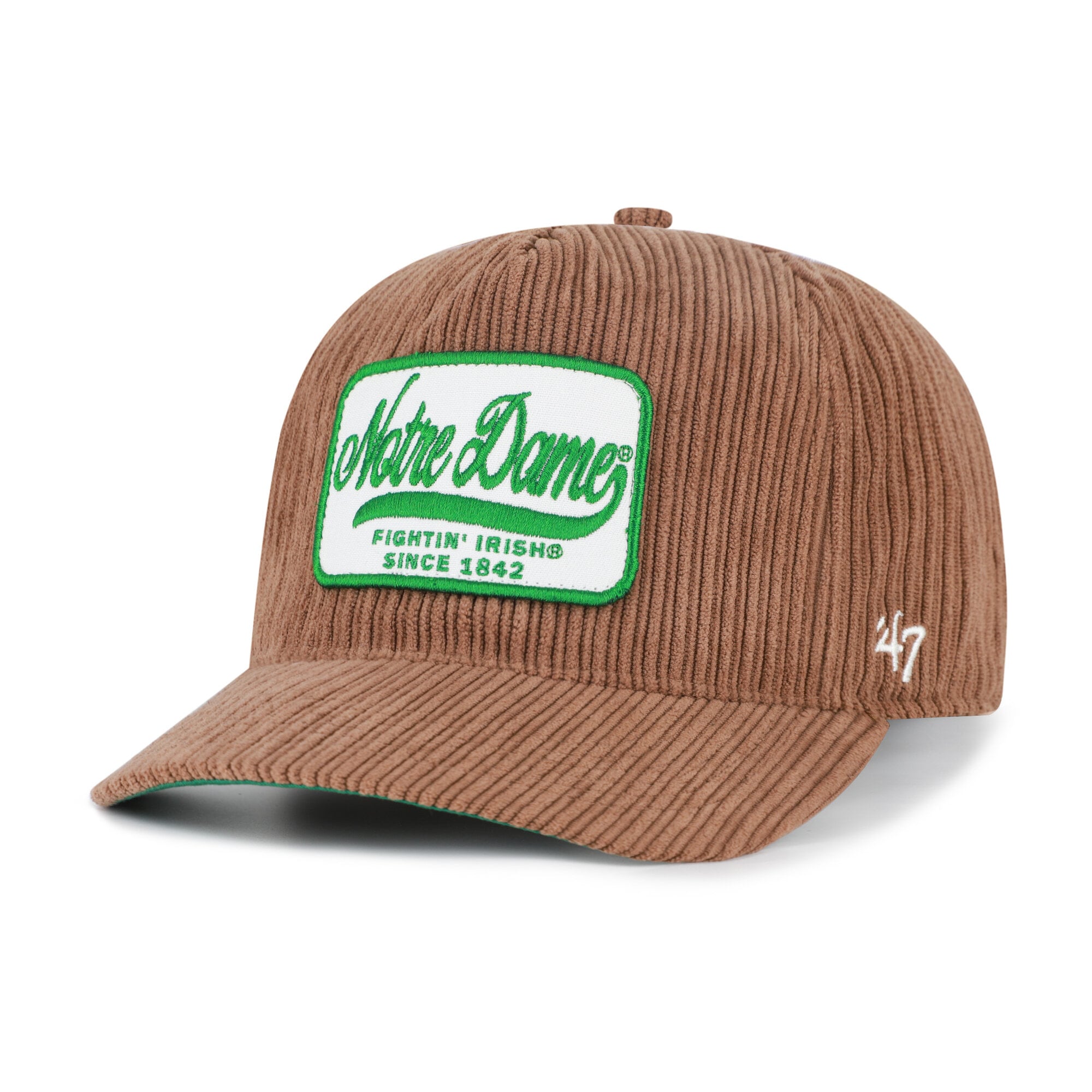 Unisex '47 Brown Notre Dame Fighting Irish Corduroy Patch Hitch Adjustable Hat