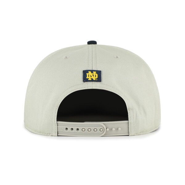 Casquette unisexe '47 grise/noire Notre Dame Fighting Irish à écusson ovale et fermeture snapback