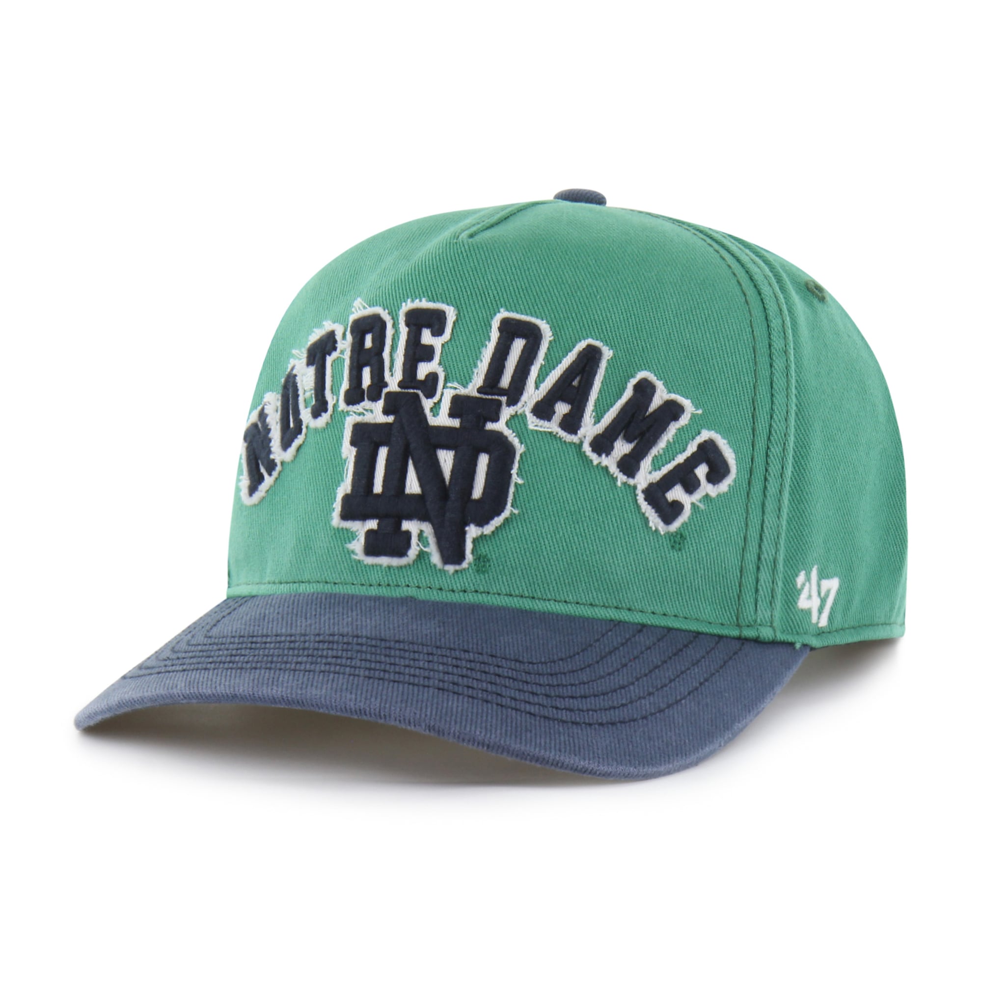 Unisex '47 Green/Navy Notre Dame Fighting Irish Well-Worn Calderwood Hitch Adjustable Hat