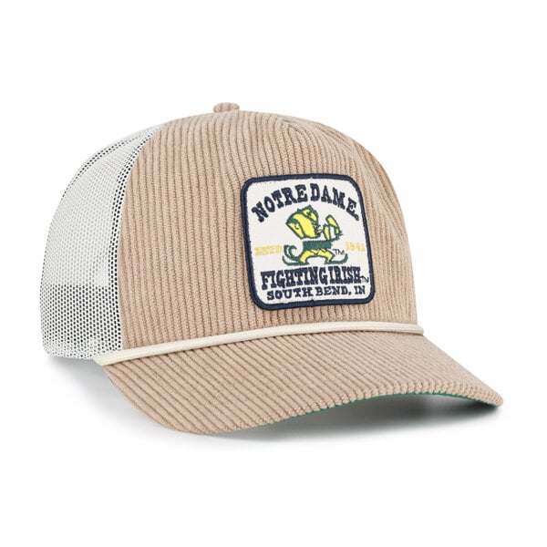 Casquette unisexe '47 Khaki Notre Dame Fighting Irish Cordlandia Hitch ajustable