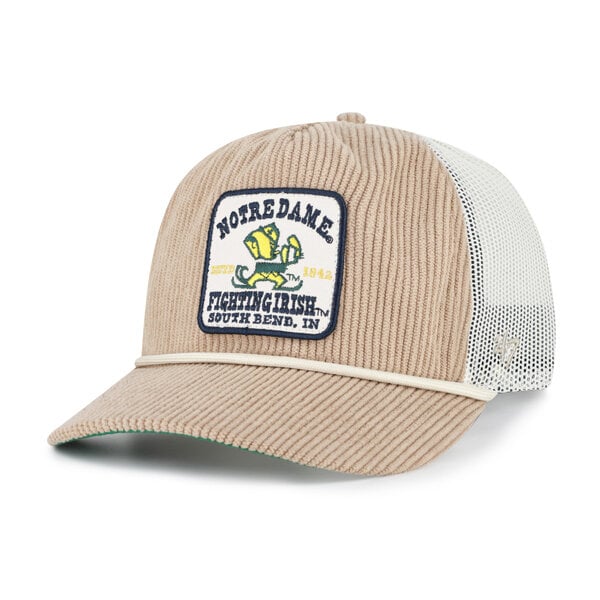 Casquette unisexe '47 Khaki Notre Dame Fighting Irish Cordlandia Hitch ajustable