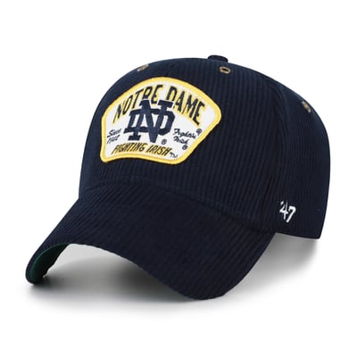 Notre Dame Fighting Irish '47 Unisex Accordia Corduroy MVP Adjustable Hat - Navy