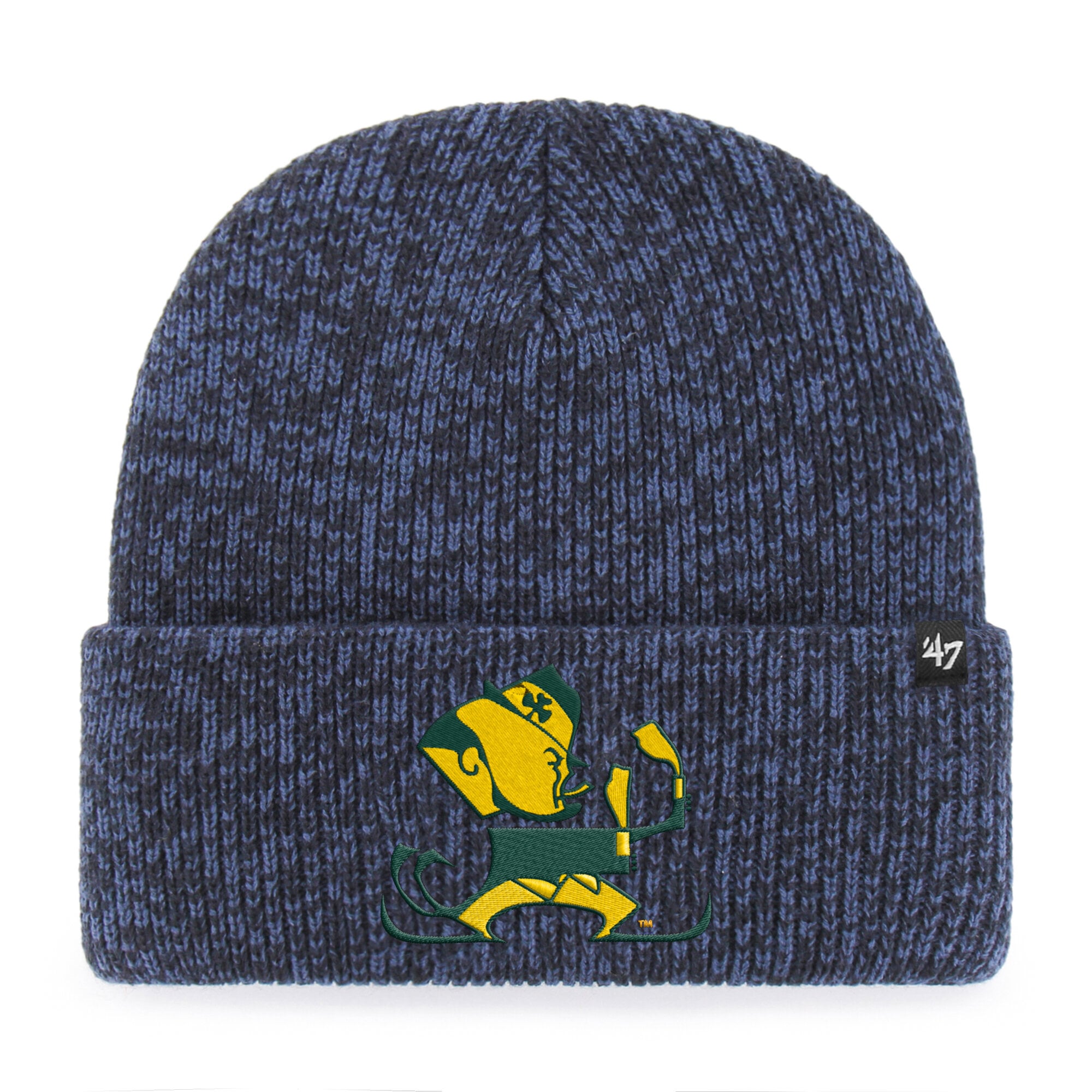 Bonnet unisexe à revers « Brain Freeze » bleu marine Notre Dame Fighting Irish, modèle 47