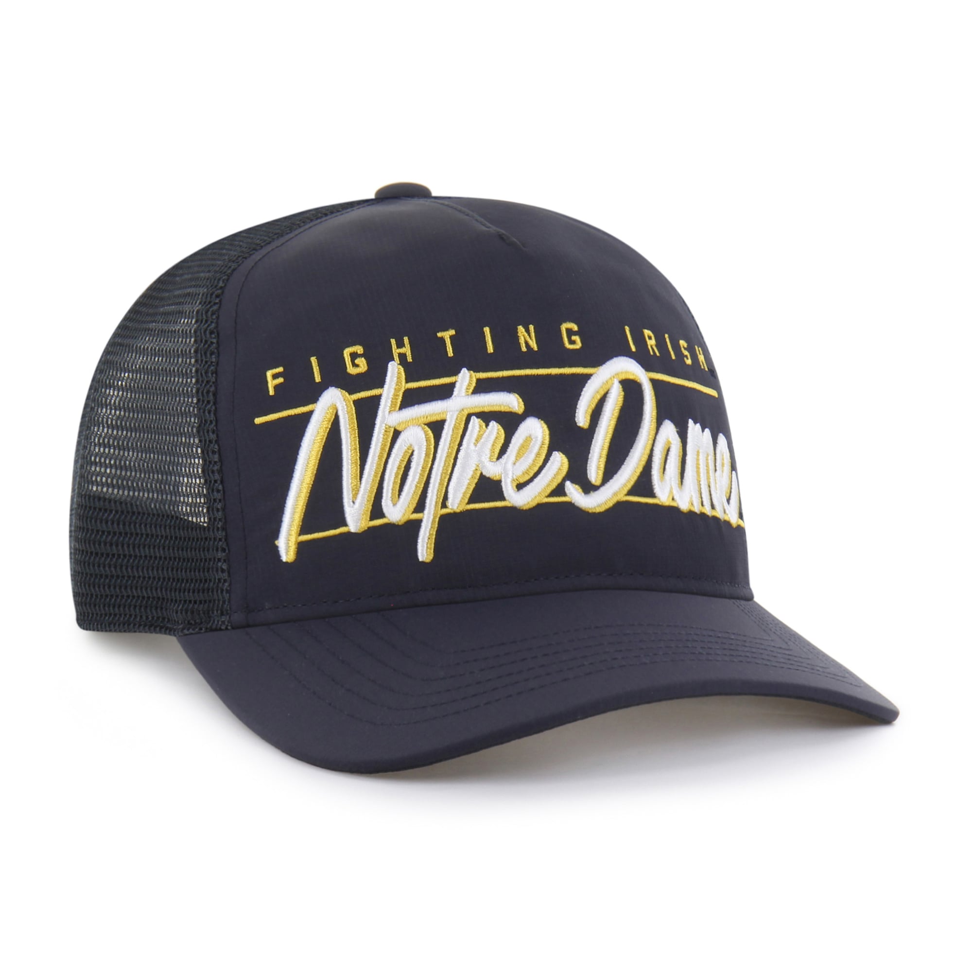 Unisex '47 Navy Notre Dame Fighting Irish brrr° Condor Mesh Hitch Adjustable Hat