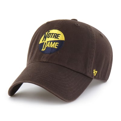  Notre Dame Fighting Irish '47 Unisex Vault Clean Up Adjustable Hat - Brown