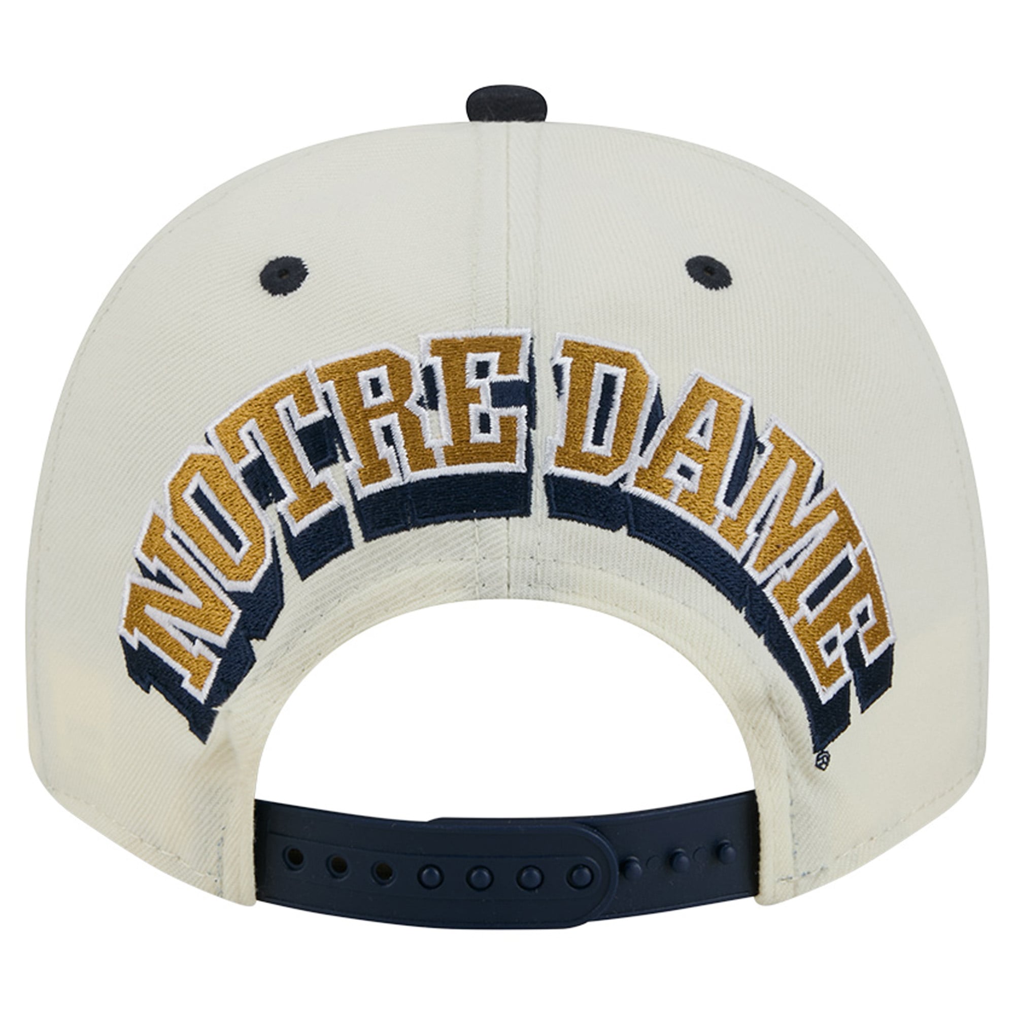 Unisex New Era White/Navy Notre Dame Fighting Irish A-Frame 9FIFTY Snapback Hat