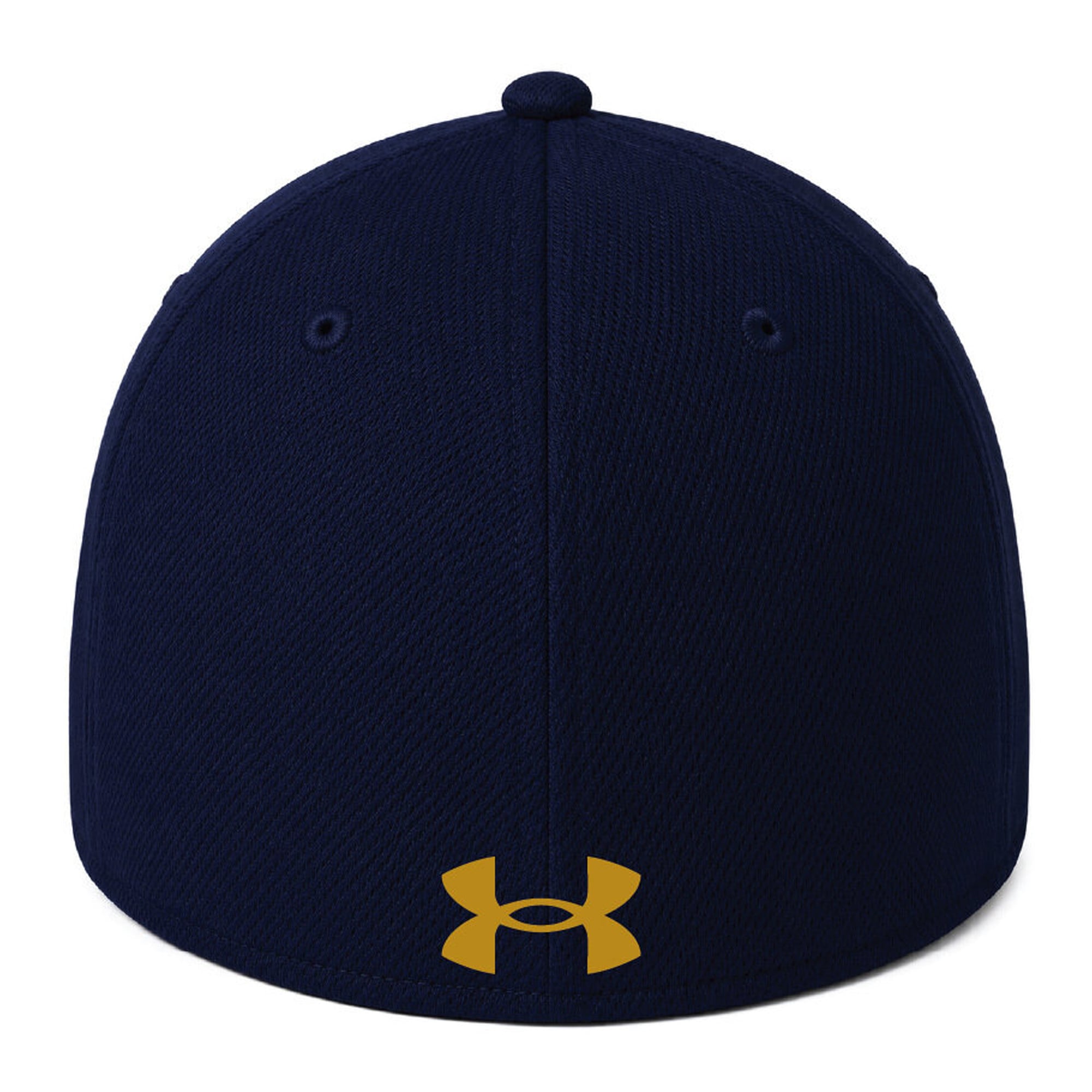 Unisex Under Armour Navy Notre Dame Fighting Irish Blitzing Accent Stretch Fit Hat