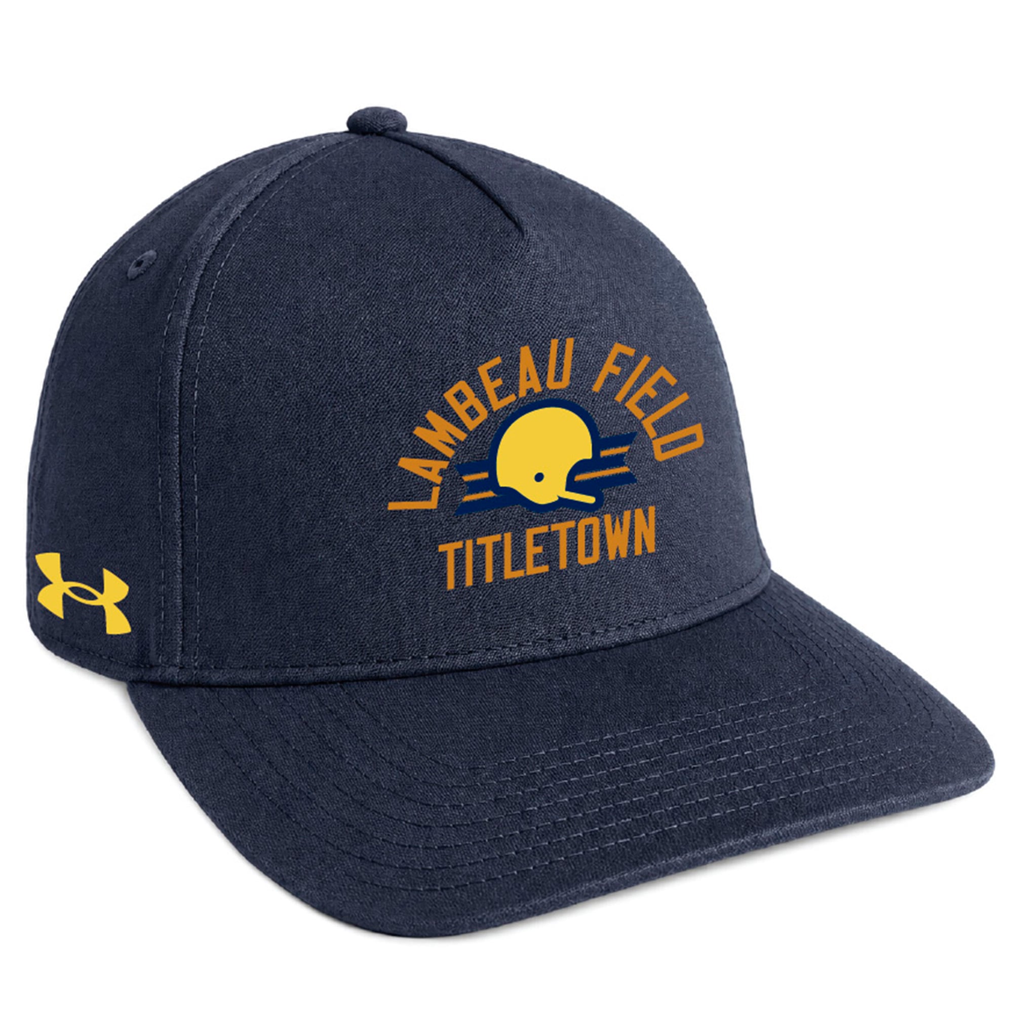 Casquette unisexe Under Armour Navy Notre Dame Fighting Irish Shamrock Series Blitzing A-Frame ajustable