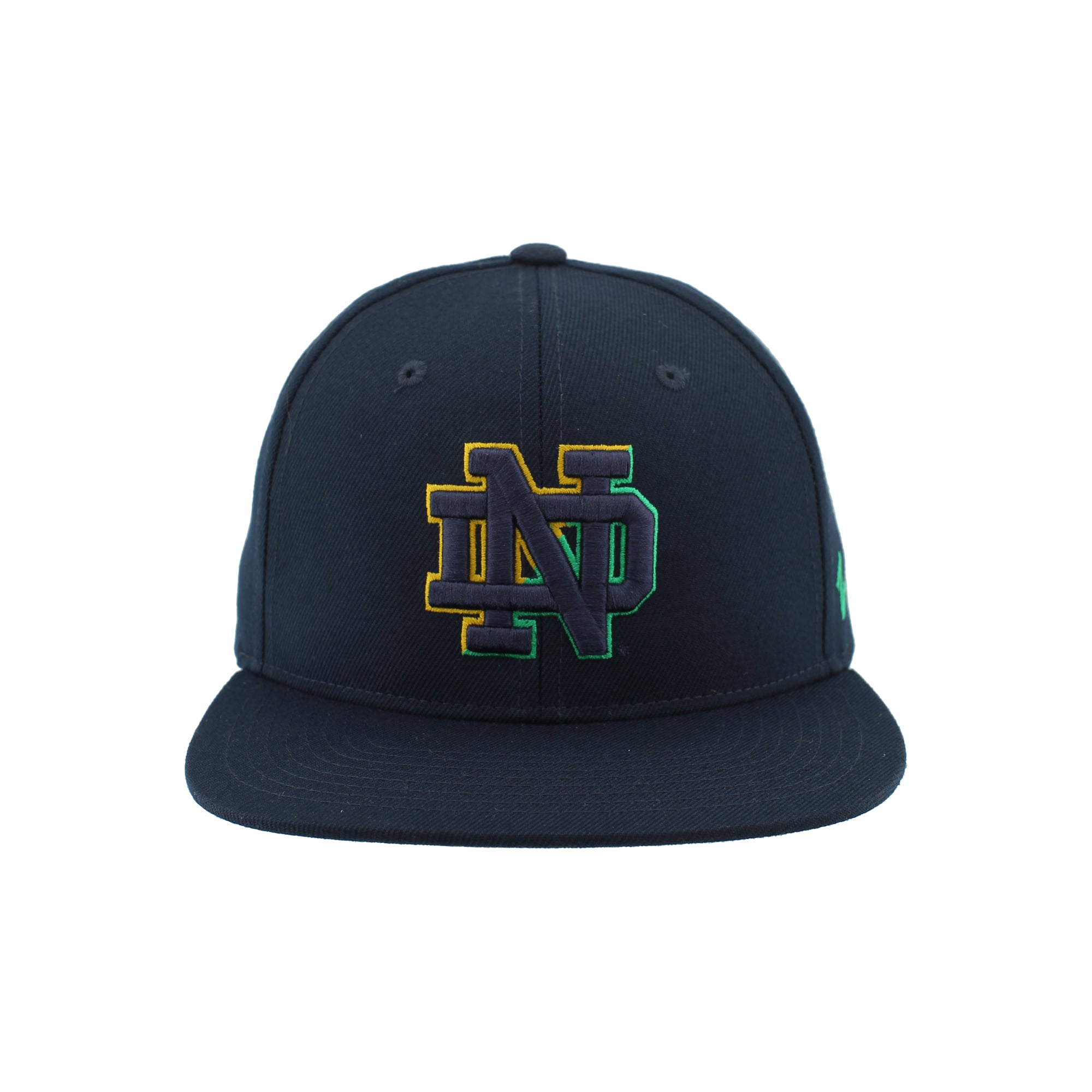 Casquette unisexe Zephyr Navy Notre Dame Fighting Irish Slice 3D Z11