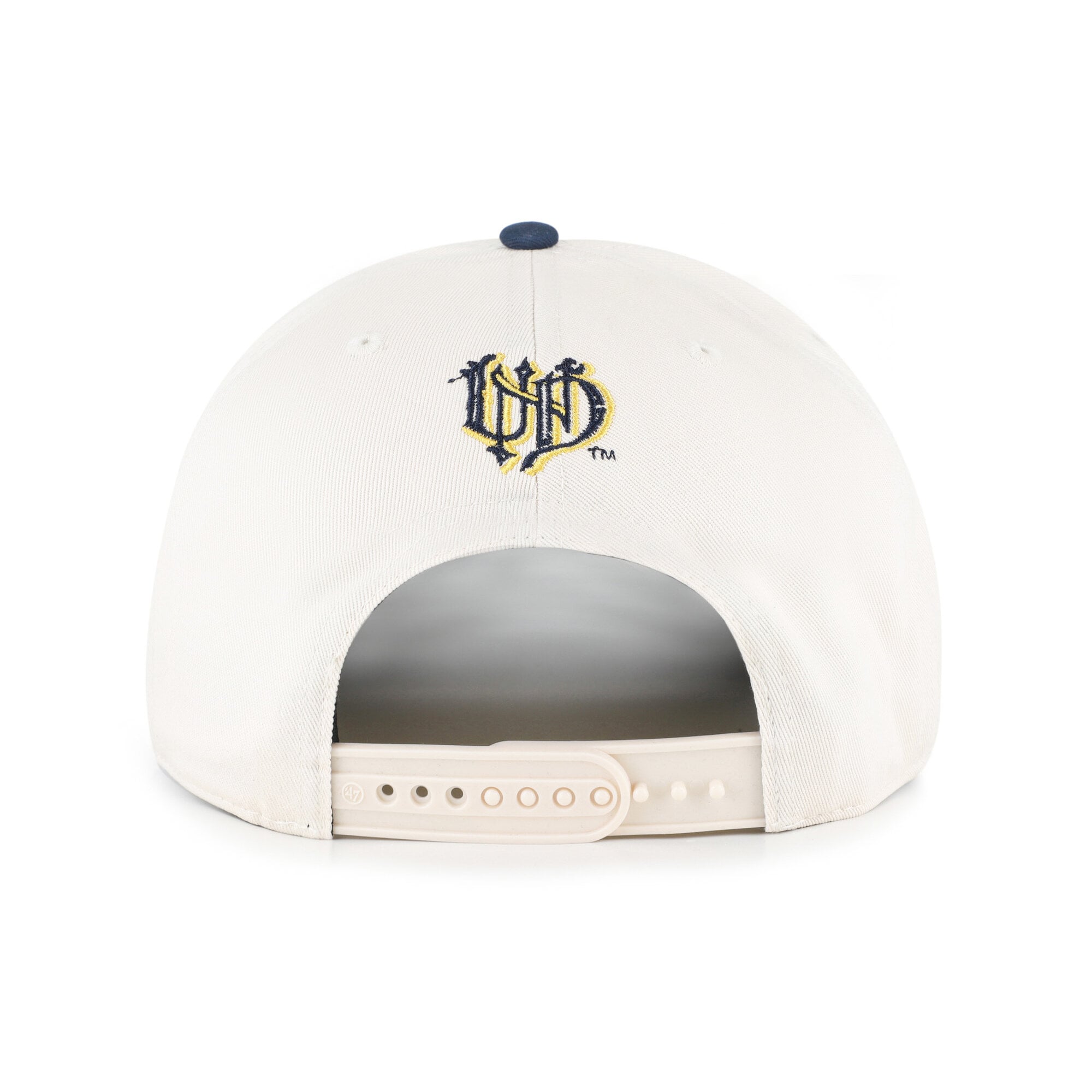 Women's '47 Cream/Navy Notre Dame Fighting Irish Rope Script Hitch Adjustable Hat