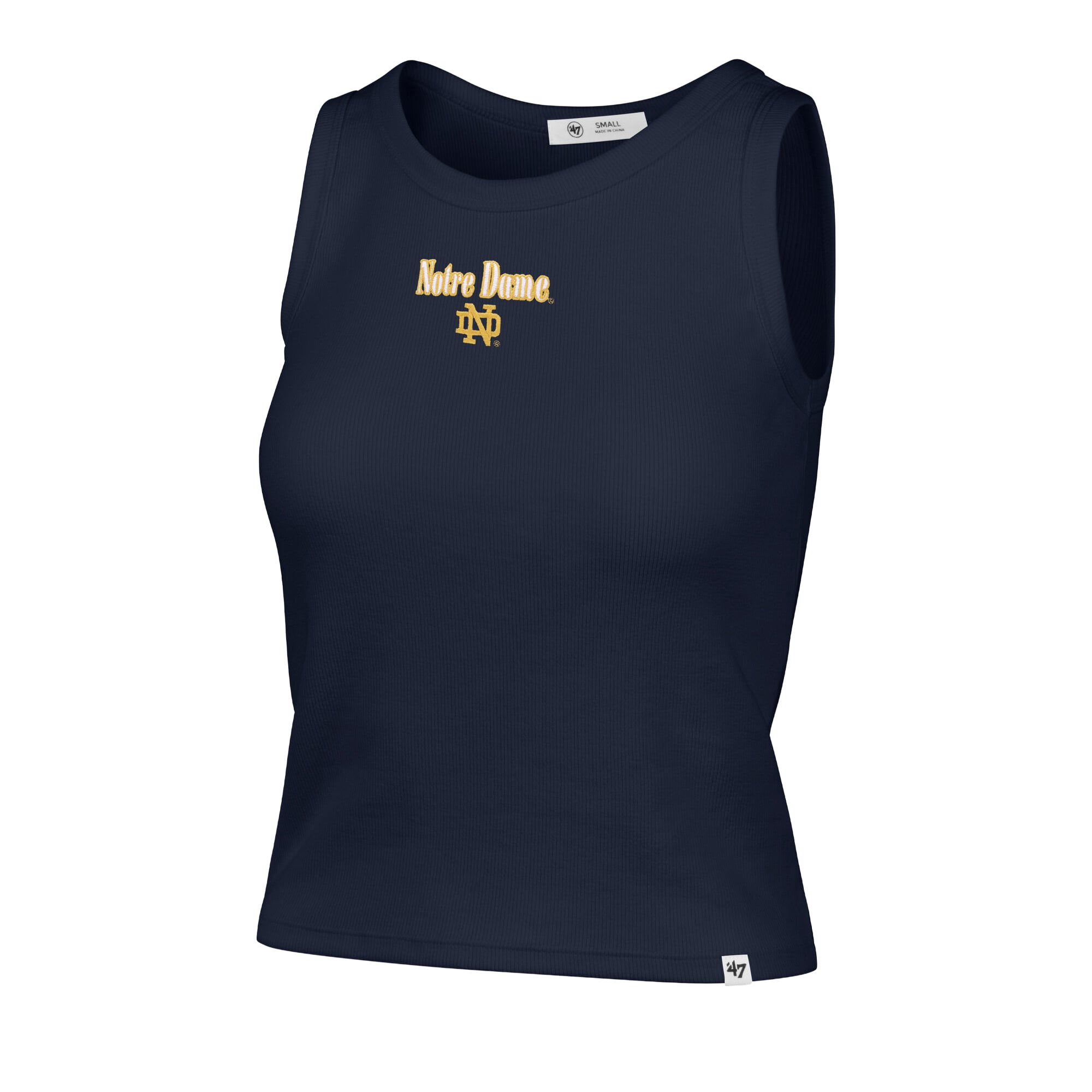 Débardeur côtelé à coupe droite « 47 Navy Notre Dame Fighting Irish » pour femme