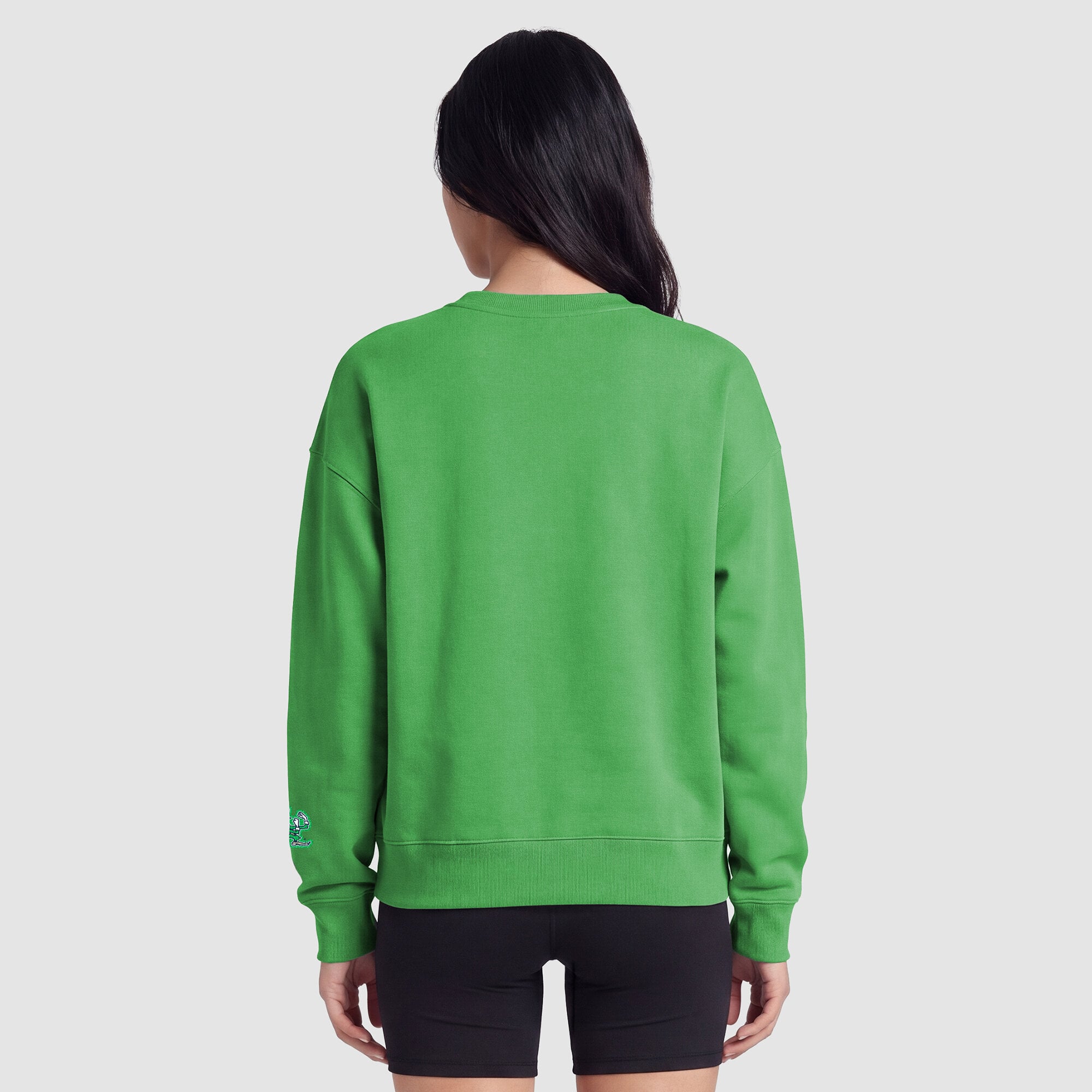 Women's Champion  Green Notre Dame Fighting Irish Fleece Crew Sweatshirt