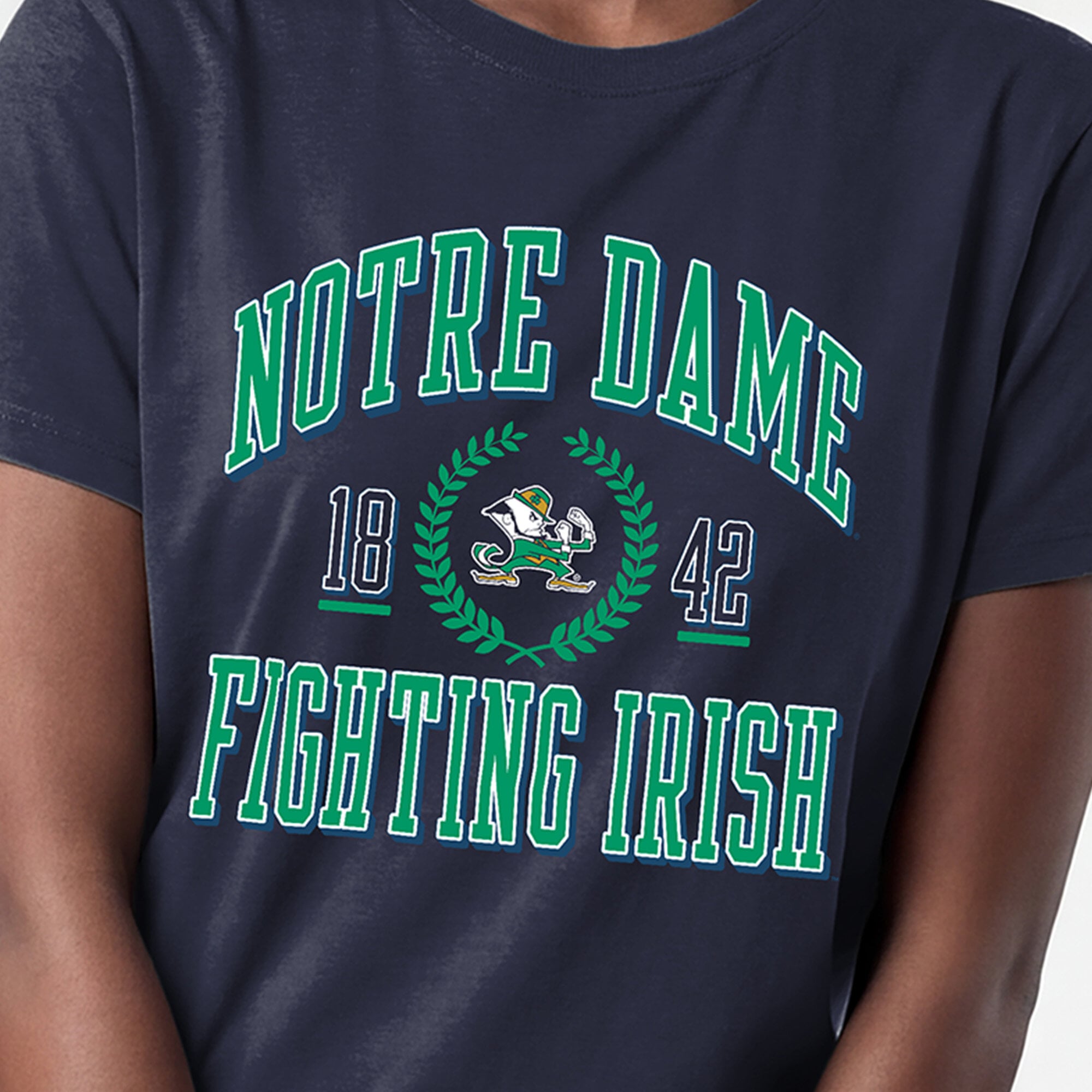 T-shirt Champion Navy Notre Dame Fighting Irish Lifestyle pour femmes