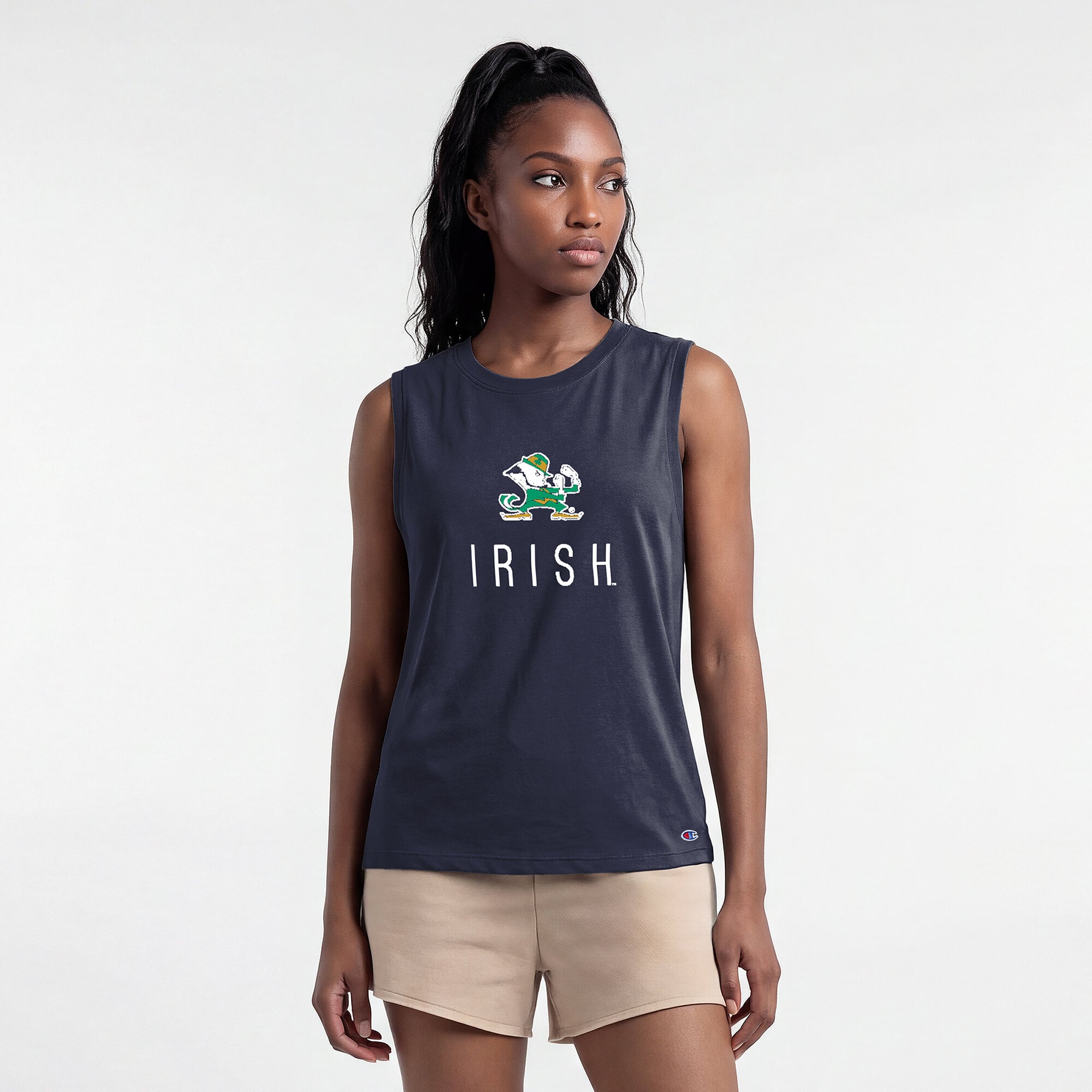 Women's Champion Navy Notre Dame Fighting Irish Lifestyle Tank Top