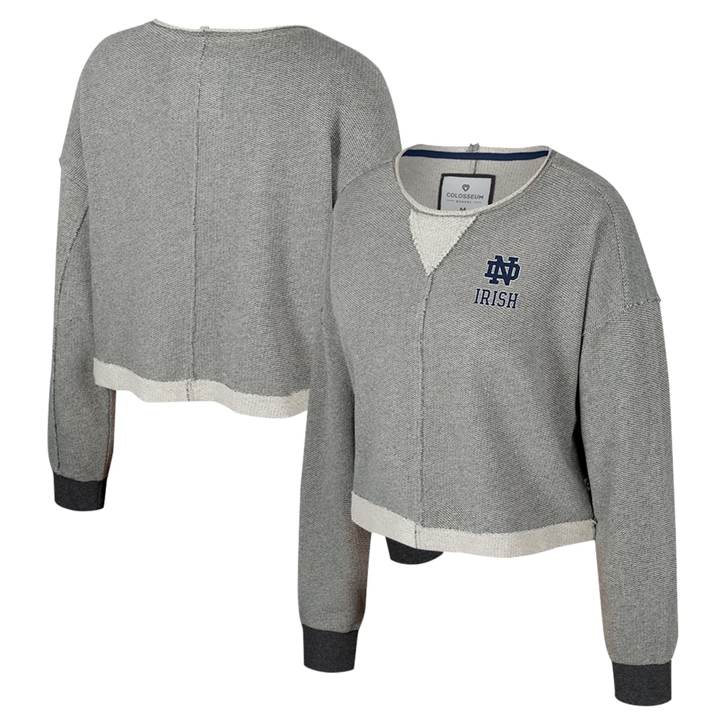 Coluseeom Women's Colosseum Charcoal Notre Dame Fighting Irish Magnum Scoop Neck ...