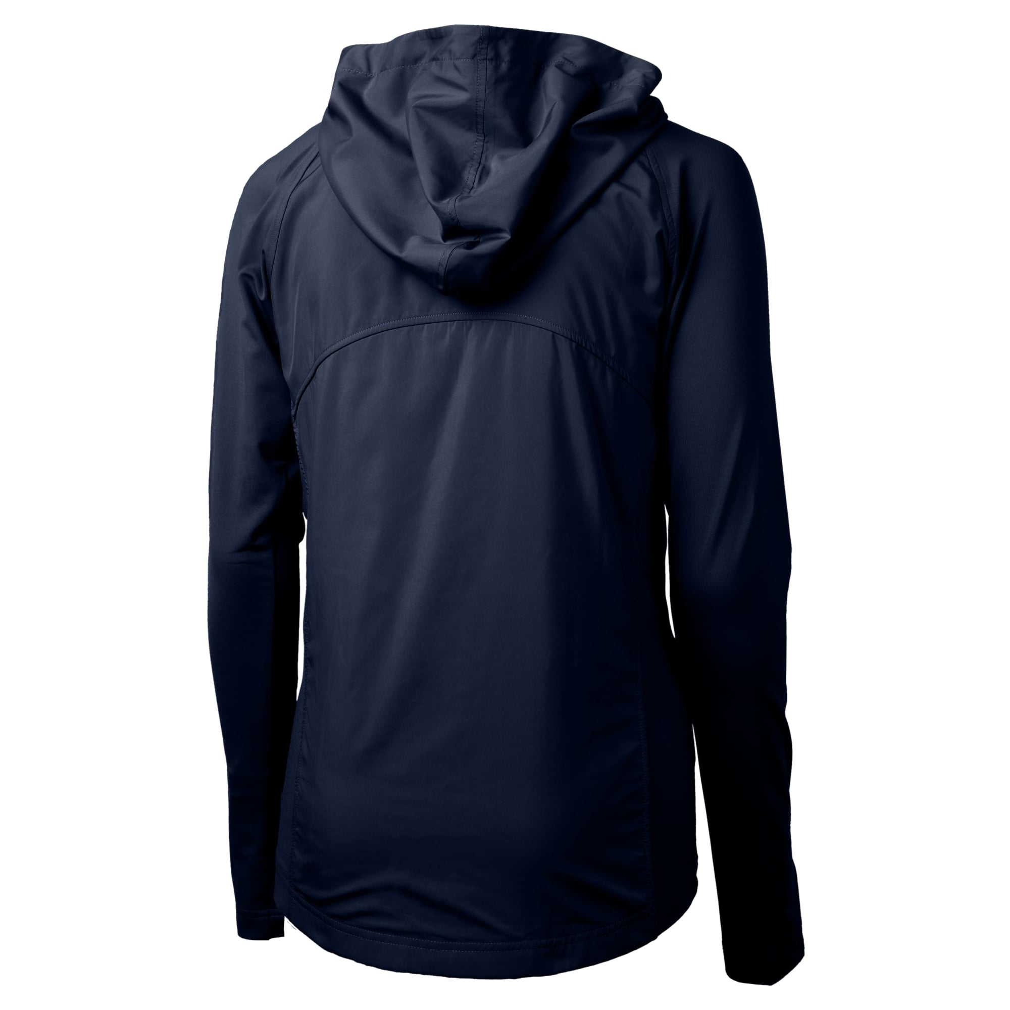 Women's Cutter & Buck  Navy Notre Dame Fighting Irish Alumni Adapt Eco Knit Hybrid Recycled Full-Zip Hoodie