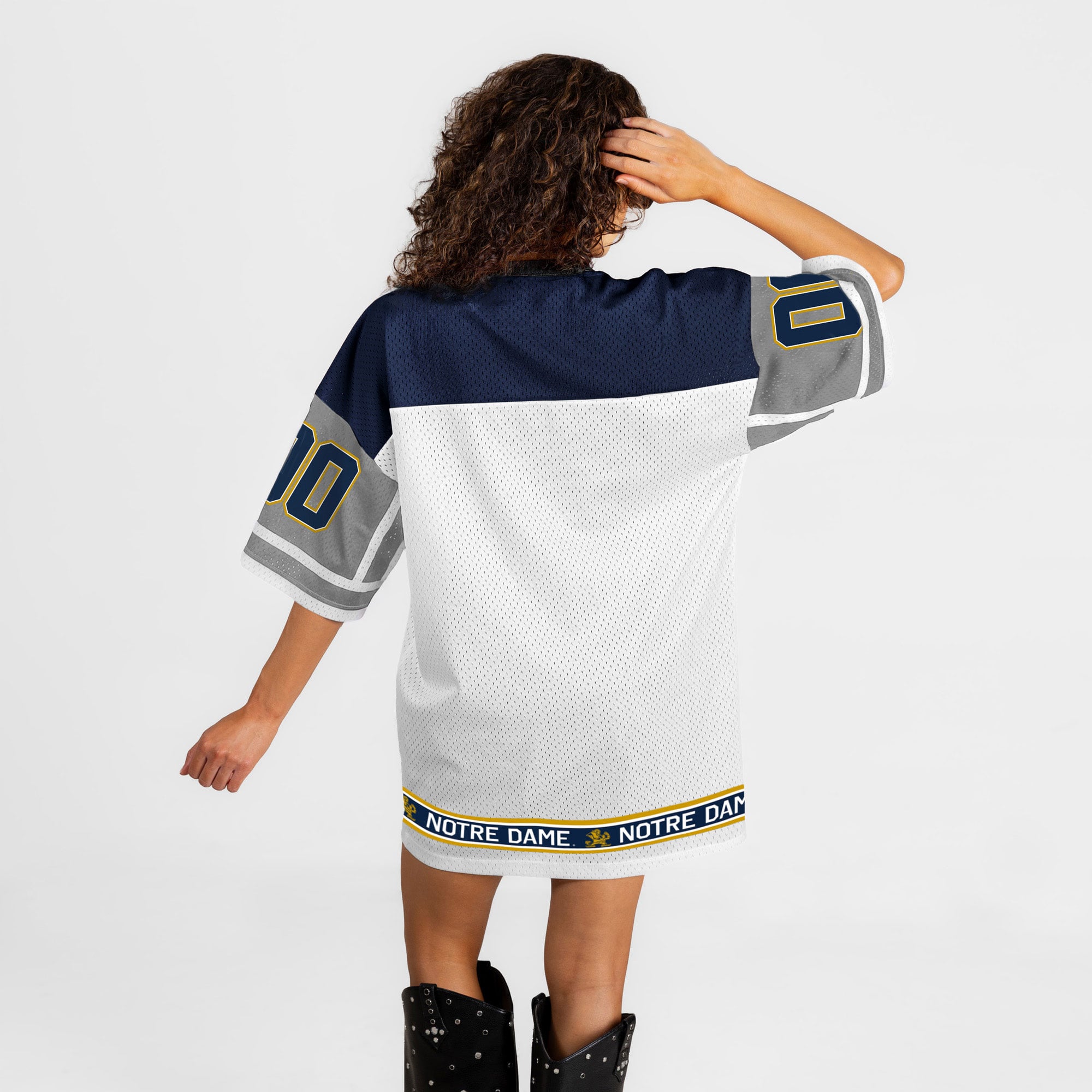 Robe de soirée blanche Notre Dame Fighting Irish Hustle Mode pour femme