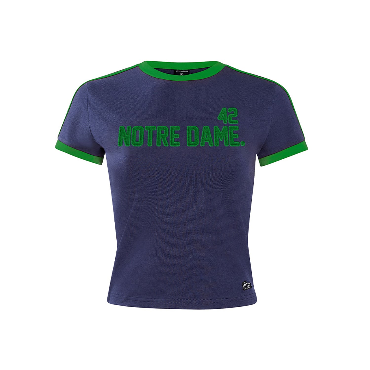 T-shirt bébé Hype and Vice Navy Notre Dame Fighting Irish pour gardien de but