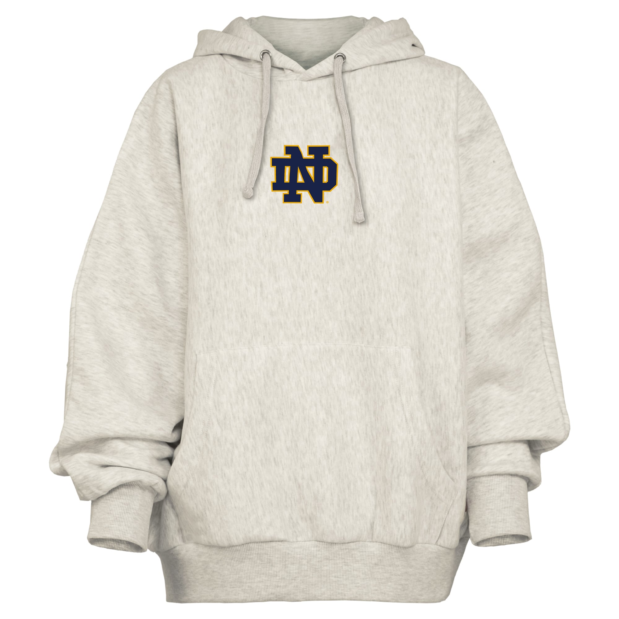 Sweat à capuche oversize gris Pressbox Notre Dame Fighting Irish Belvedere pour femme