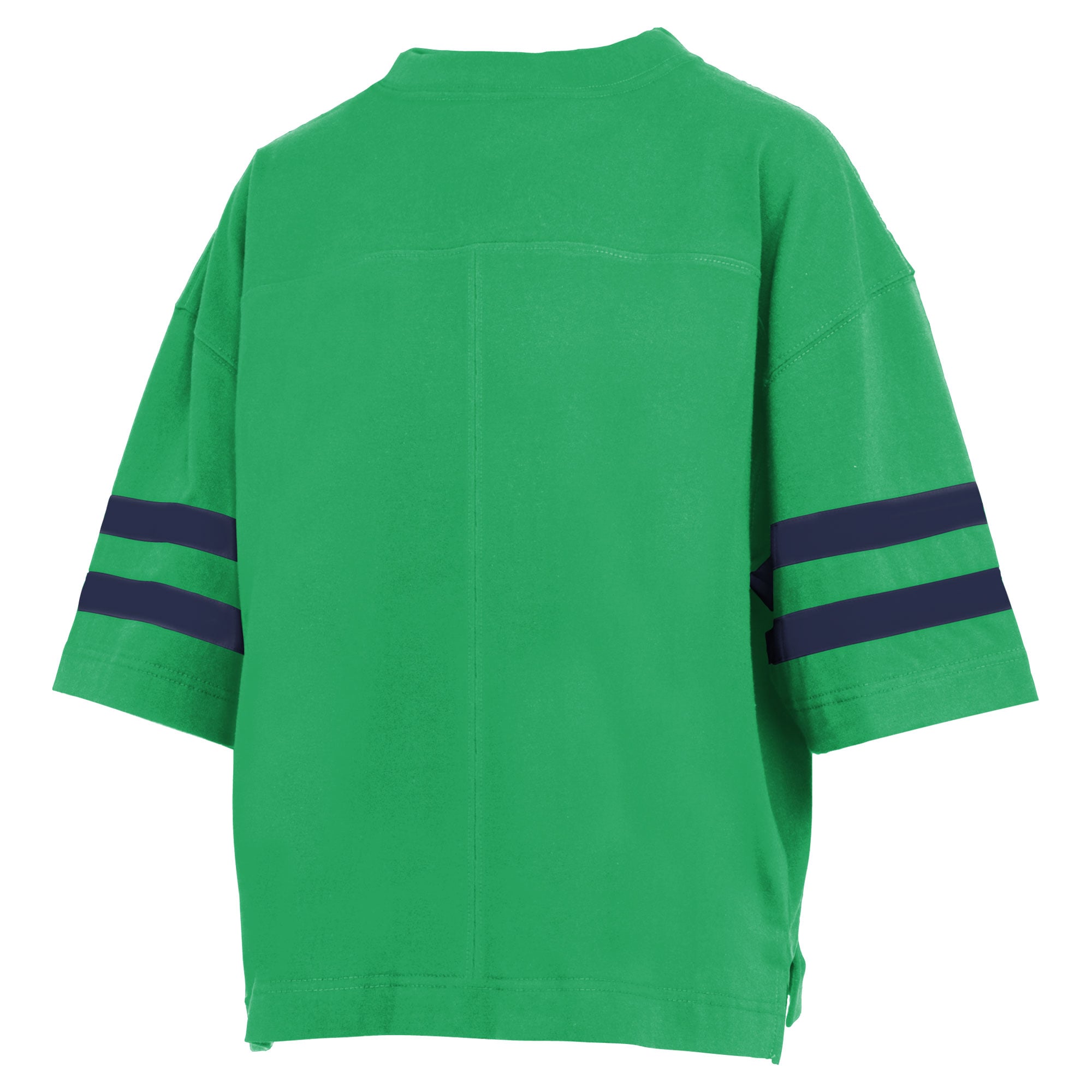 T-shirt court vert Pressbox pour femmes, Notre Dame Fighting Irish, Wayne Tyler