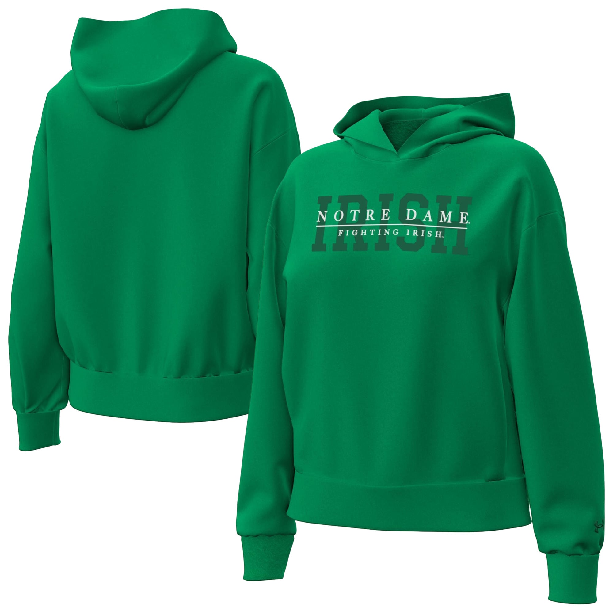 Women's Under Armour Navy Notre Dame Fighting Irish Icon Fleece Hoodie