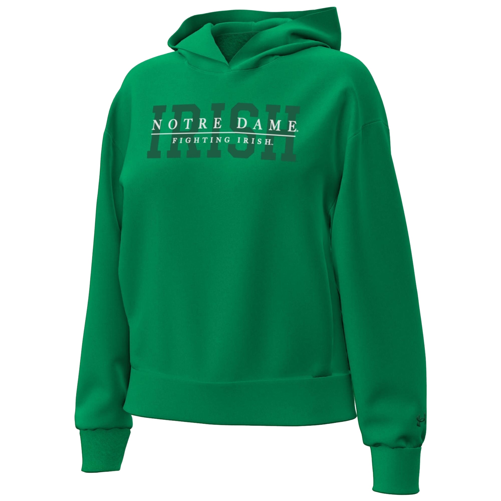 Women's Under Armour Navy Notre Dame Fighting Irish Icon Fleece Hoodie