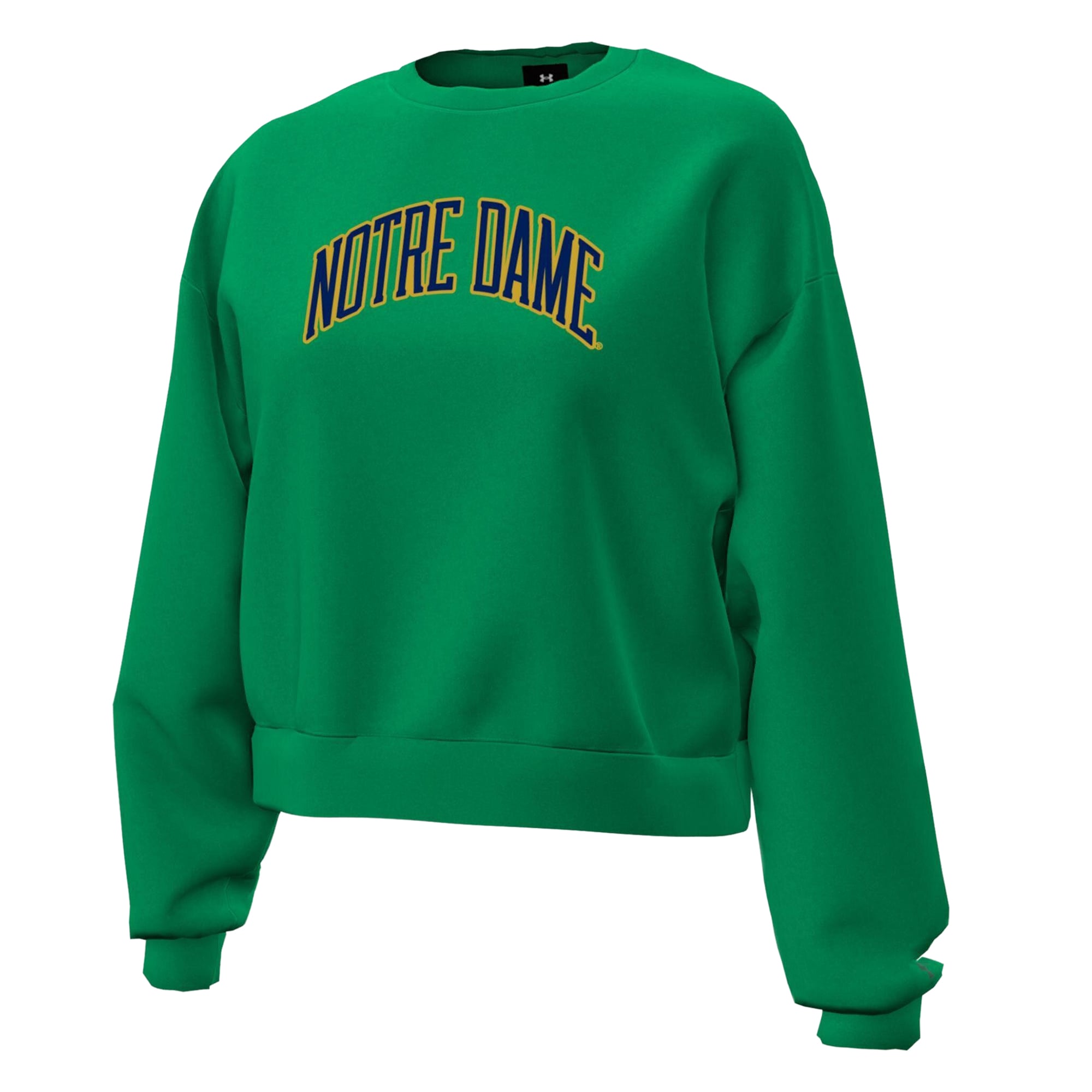 Women's Under Armour Heather Gray Notre Dame Fighting Irish Icon Fleece Sweatshirt