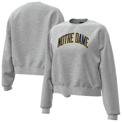 Notre Dame Fighting Irish Under Armour Women's Icon Fleece Sweatshirt - Heather Gray