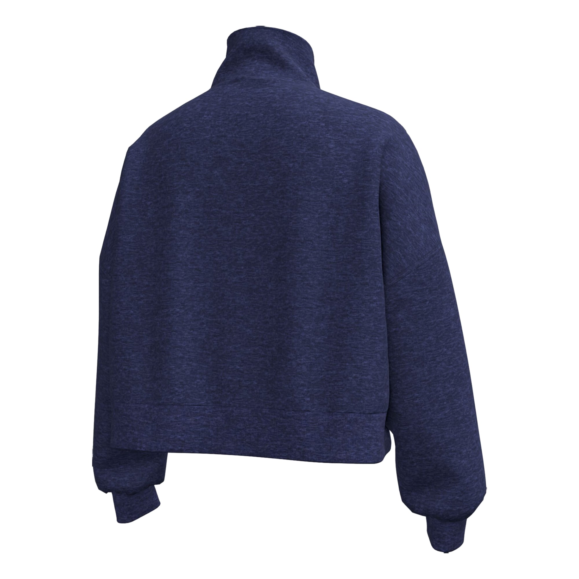 Veste polaire demi-zip Under Armour Heather Navy Notre Dame Fighting Irish Icon pour femme
