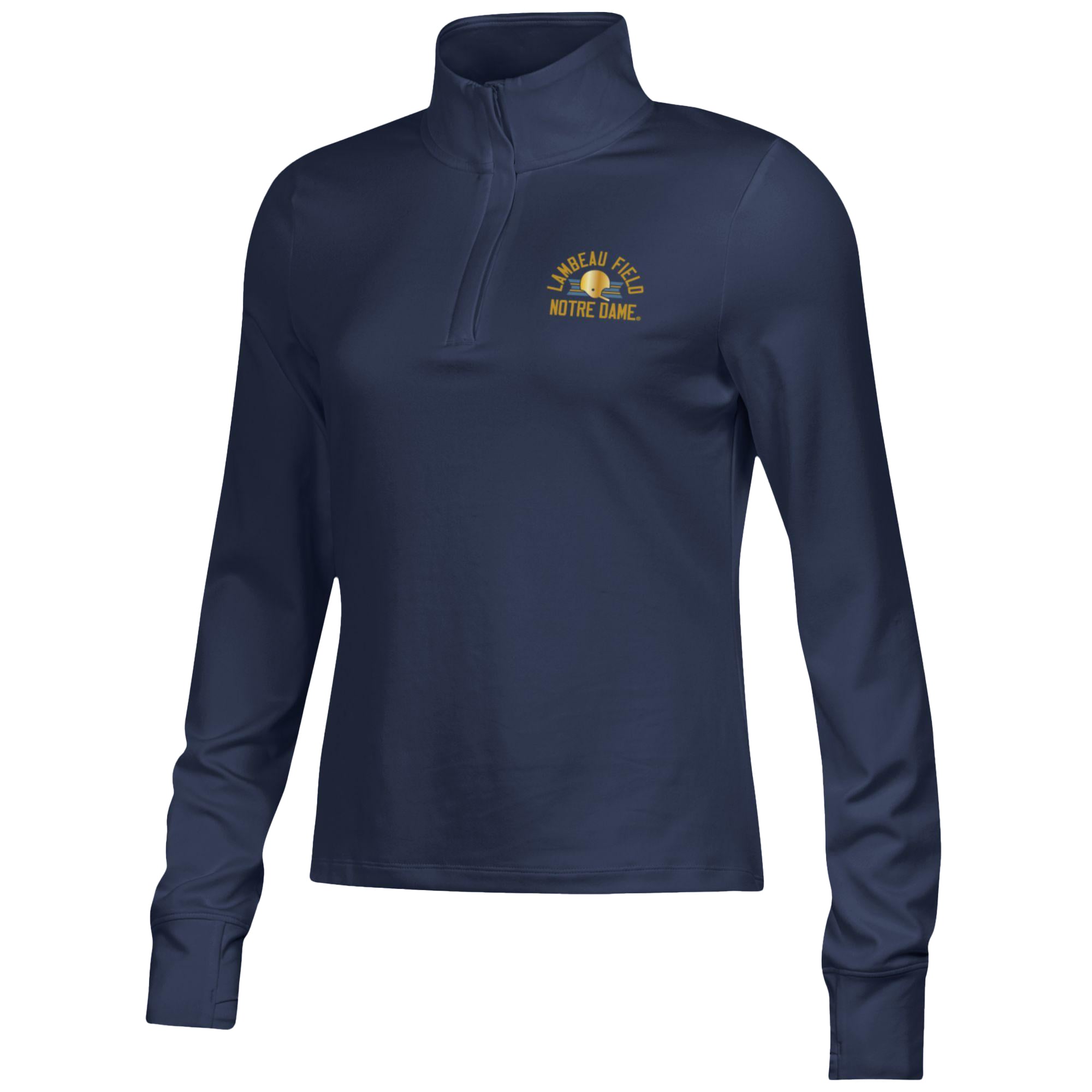 Women's Under Armour  Navy Notre Dame Fighting Irish 2026 Shamrock Series Motion Quarter-Zip Pullover