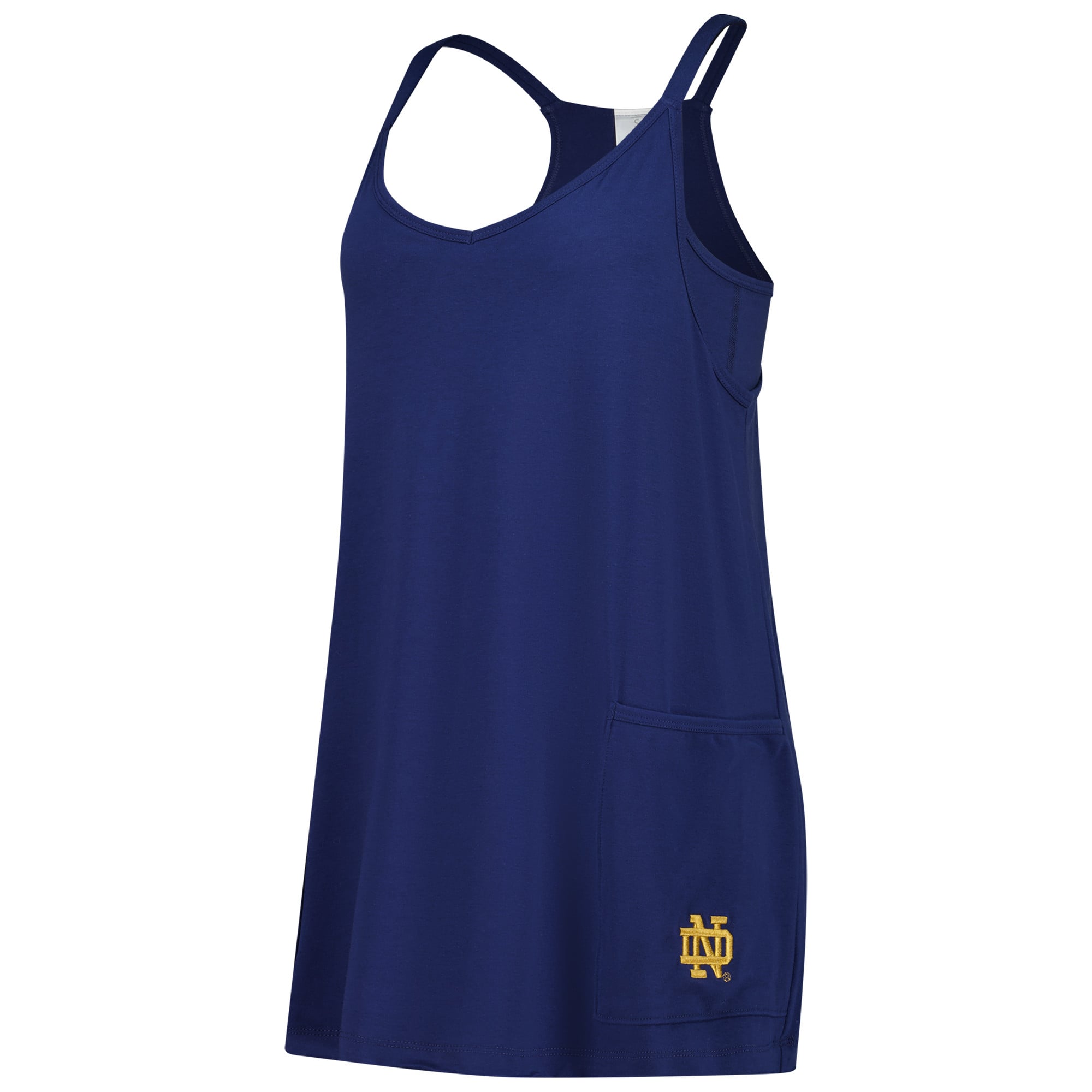 Women's ZooZatz Navy Notre Dame Fighting Irish Active Pocketed Tri-Blend Skort Dress