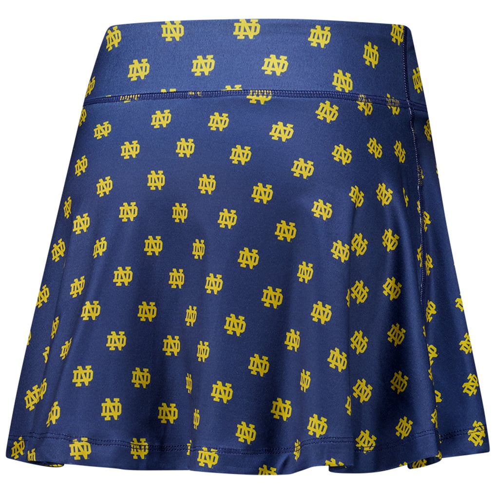 Flowy Women's ZooZatz Navy Notre Dame Fighting Irish Allover Print Flowy Skort