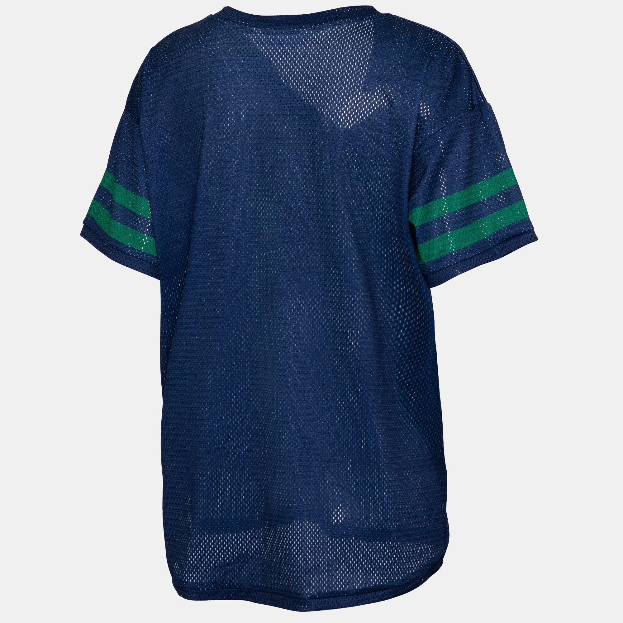 Women's ZooZatz Navy Notre Dame Fighting Irish Mesh Jersey Kickoff T-Shirt