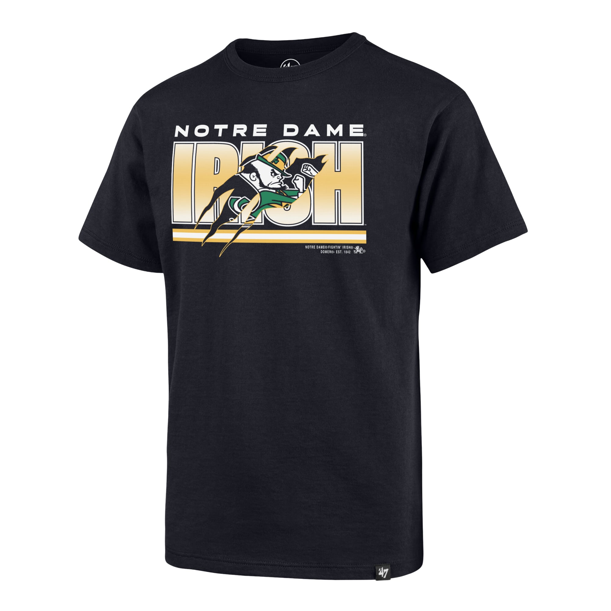 Youth '47 Navy Notre Dame Fighting Irish Thunder Rip Franklin T-Shirt