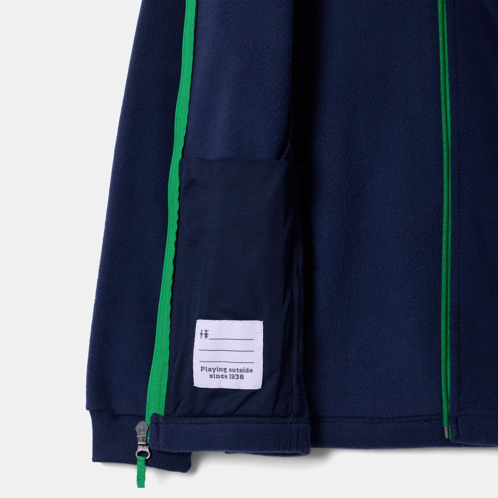 Sweat à capuche zippé en polaire Columbia Blue Notre Dame Fighting Irish pour jeunes