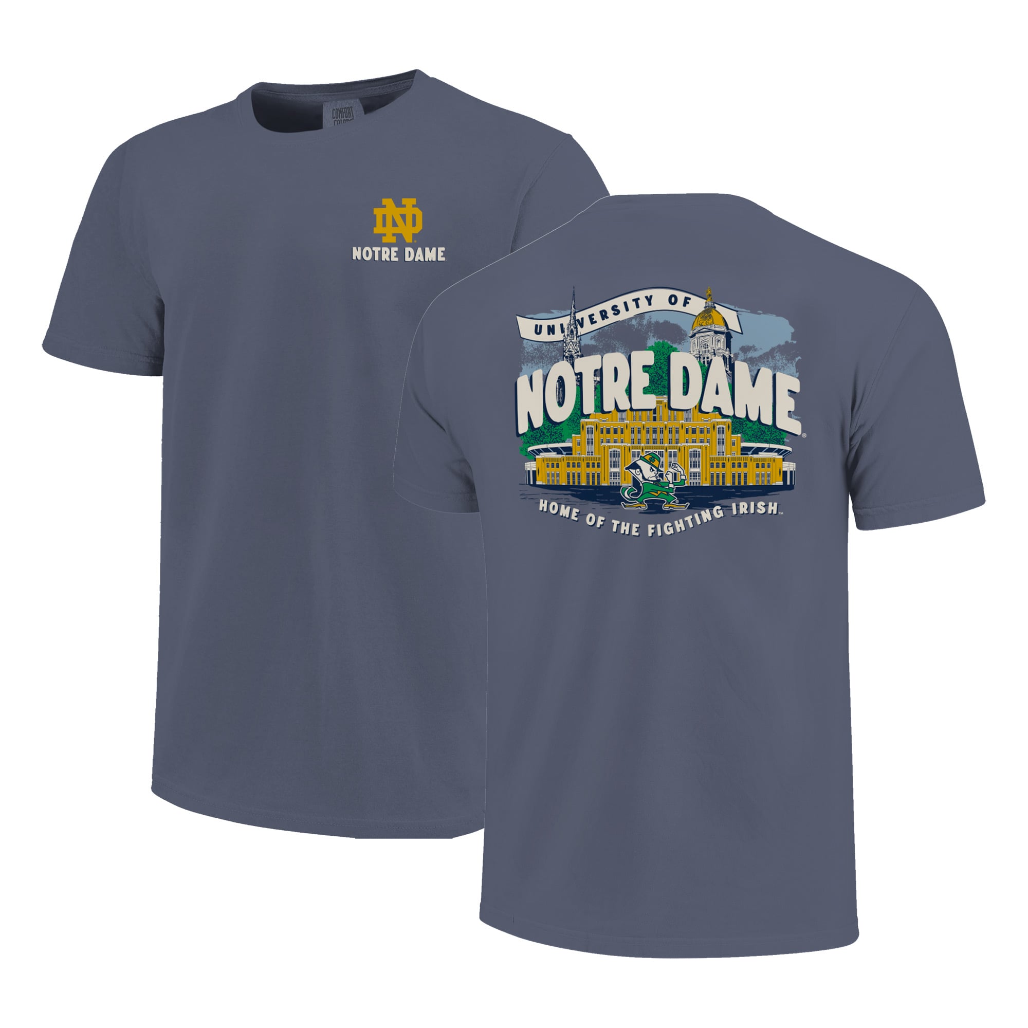 Youth Navy Notre Dame Fighting Irish Local Campus Scene T-Shirt