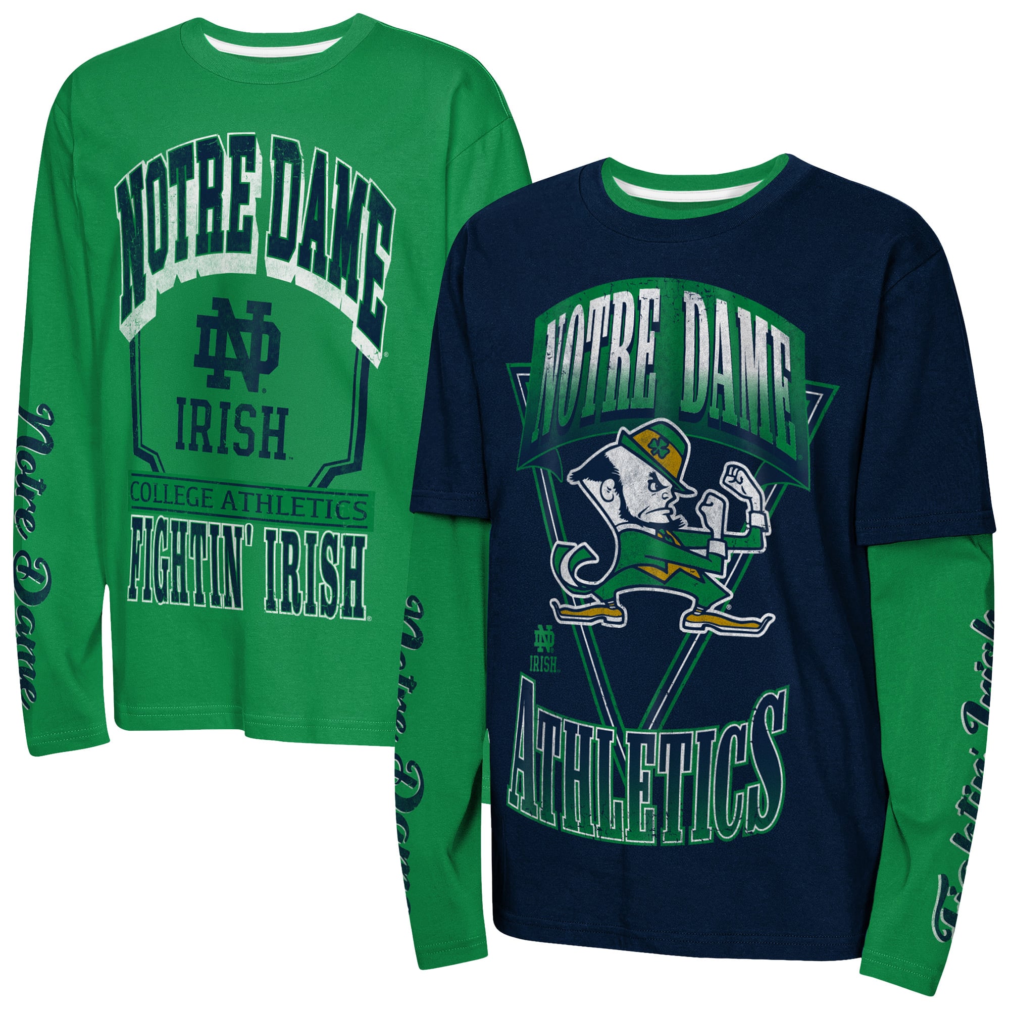 Youth Outerstuff Navy Notre Dame Fighting Irish Combo T-Shirt Set